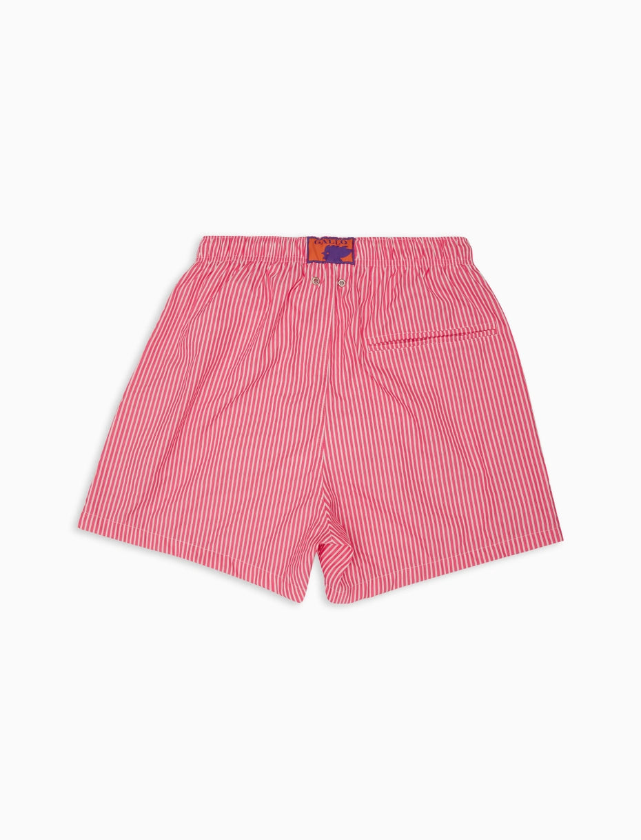 Costume da Mare con Fantasia Gallo / Rosa - Ideal Moda