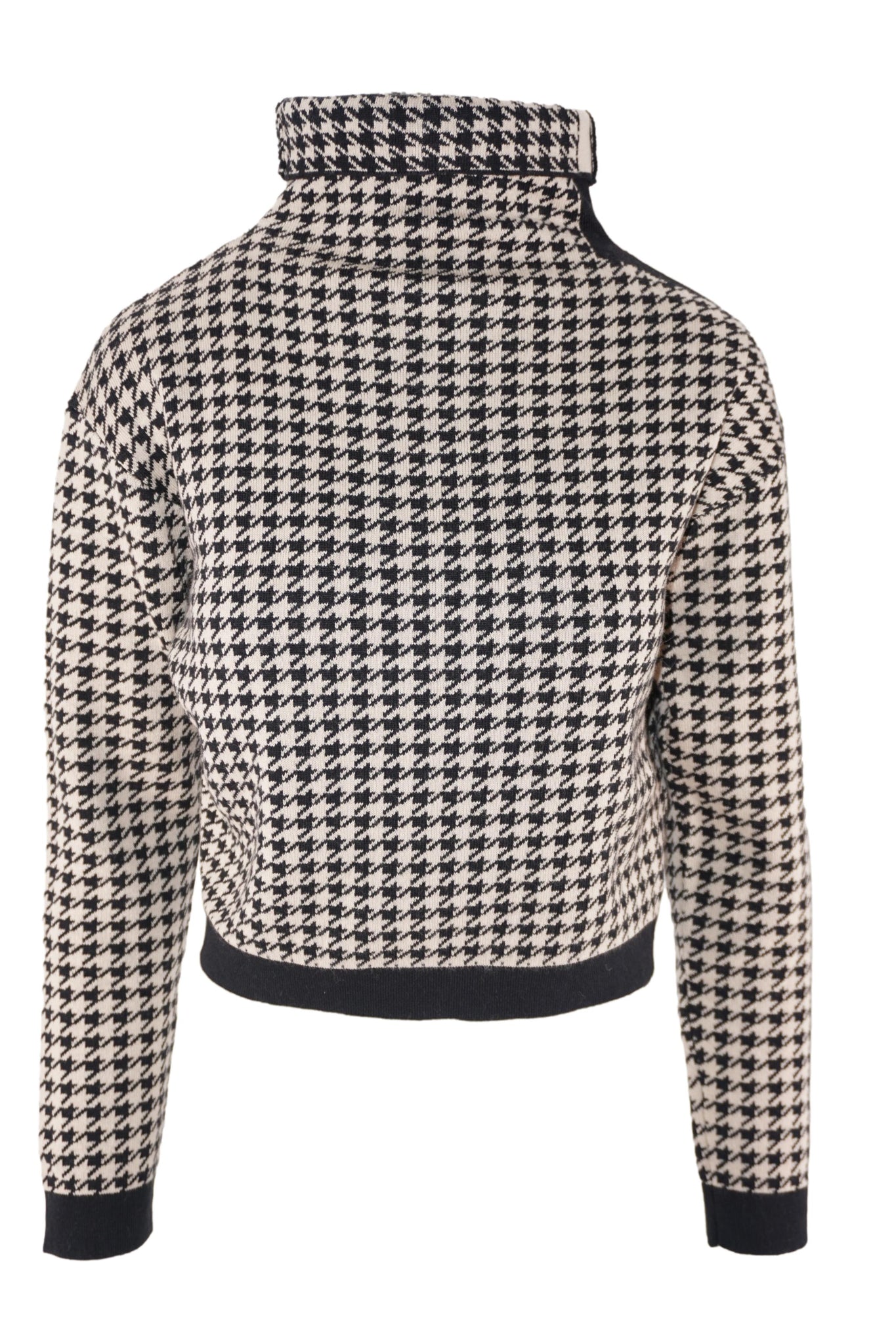 Maglia Dolcevita con Fantasia / Marrone - Ideal Moda
