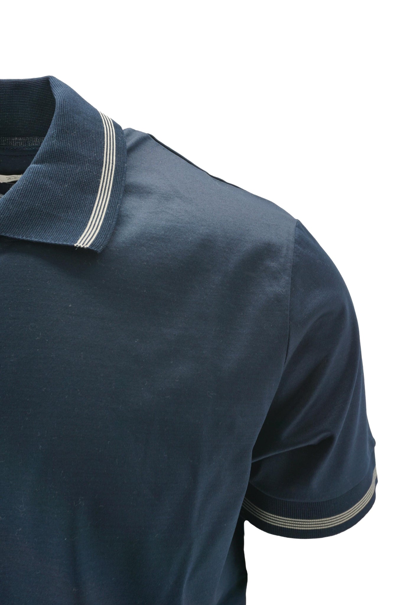 Polo in Cotone con Zip / Blu - Ideal Moda