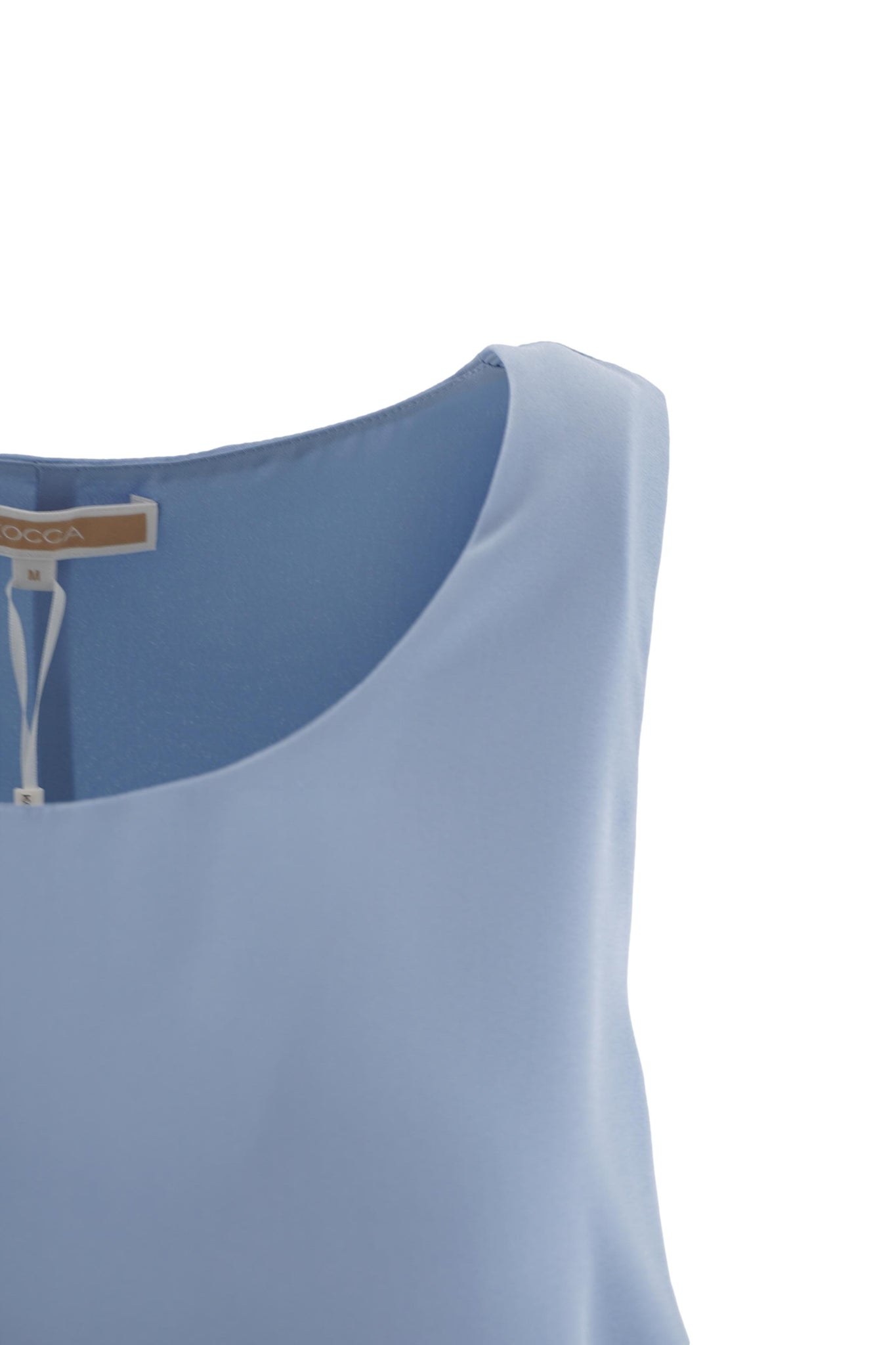 Top Svasato Kocca / Celeste - Ideal Moda