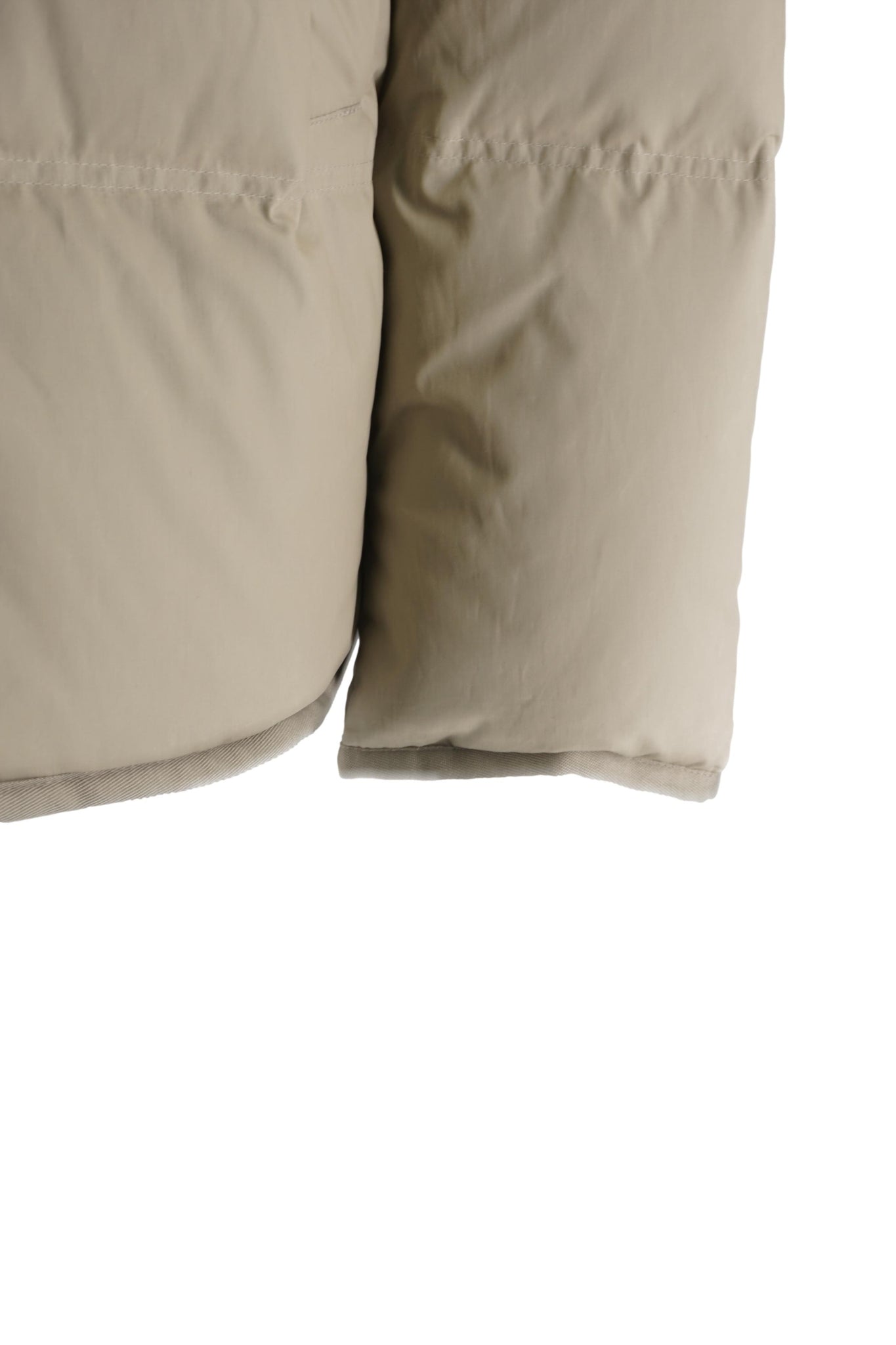 Piumino in Tessuto di Cotone Cerato / Beige - Ideal Moda