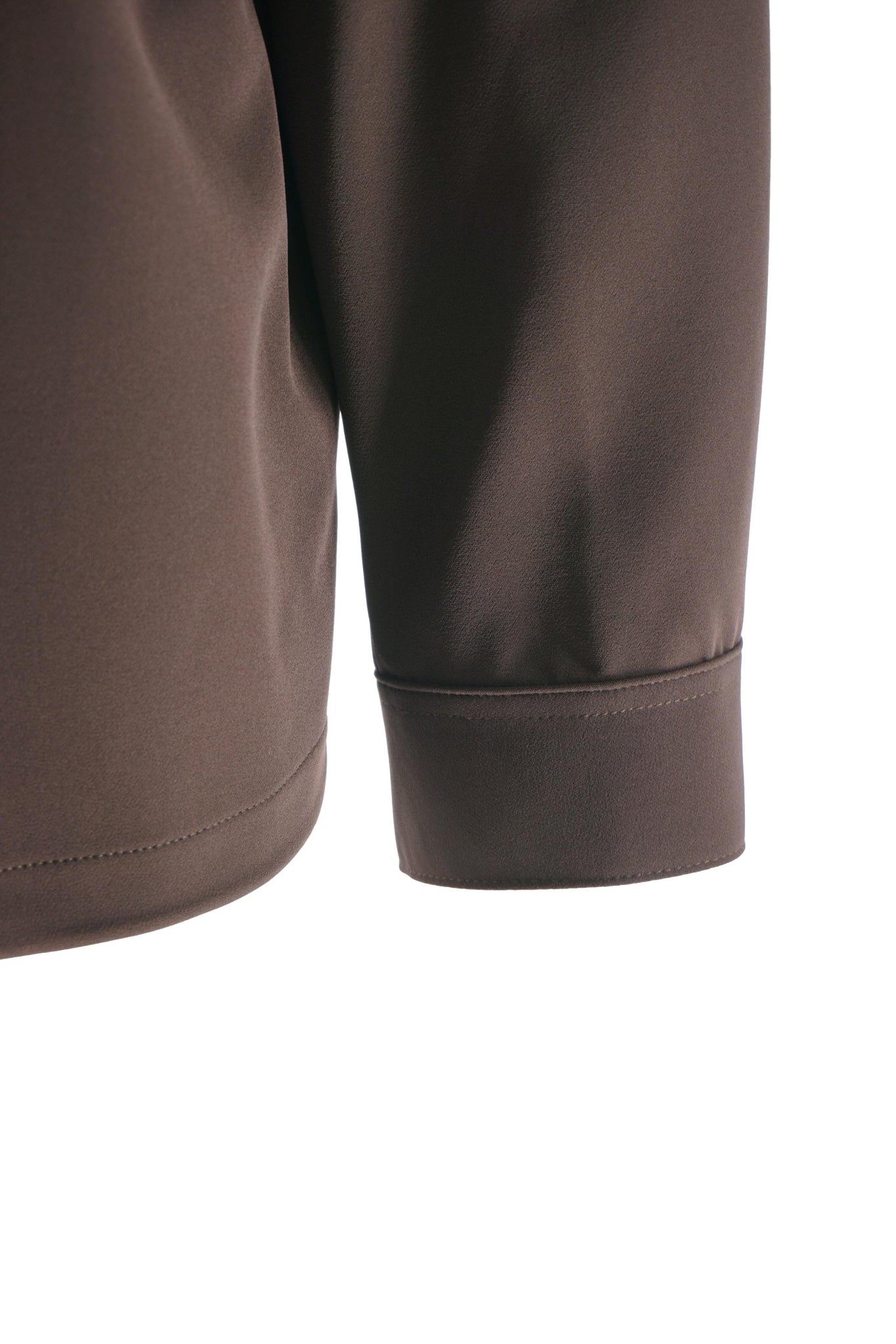 Overshirt in Tessuto Tecnico / Marrone - Ideal Moda