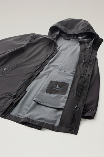 Cappotto 3 in 1 in Nylon Elasticizzato / Nero - Ideal Moda