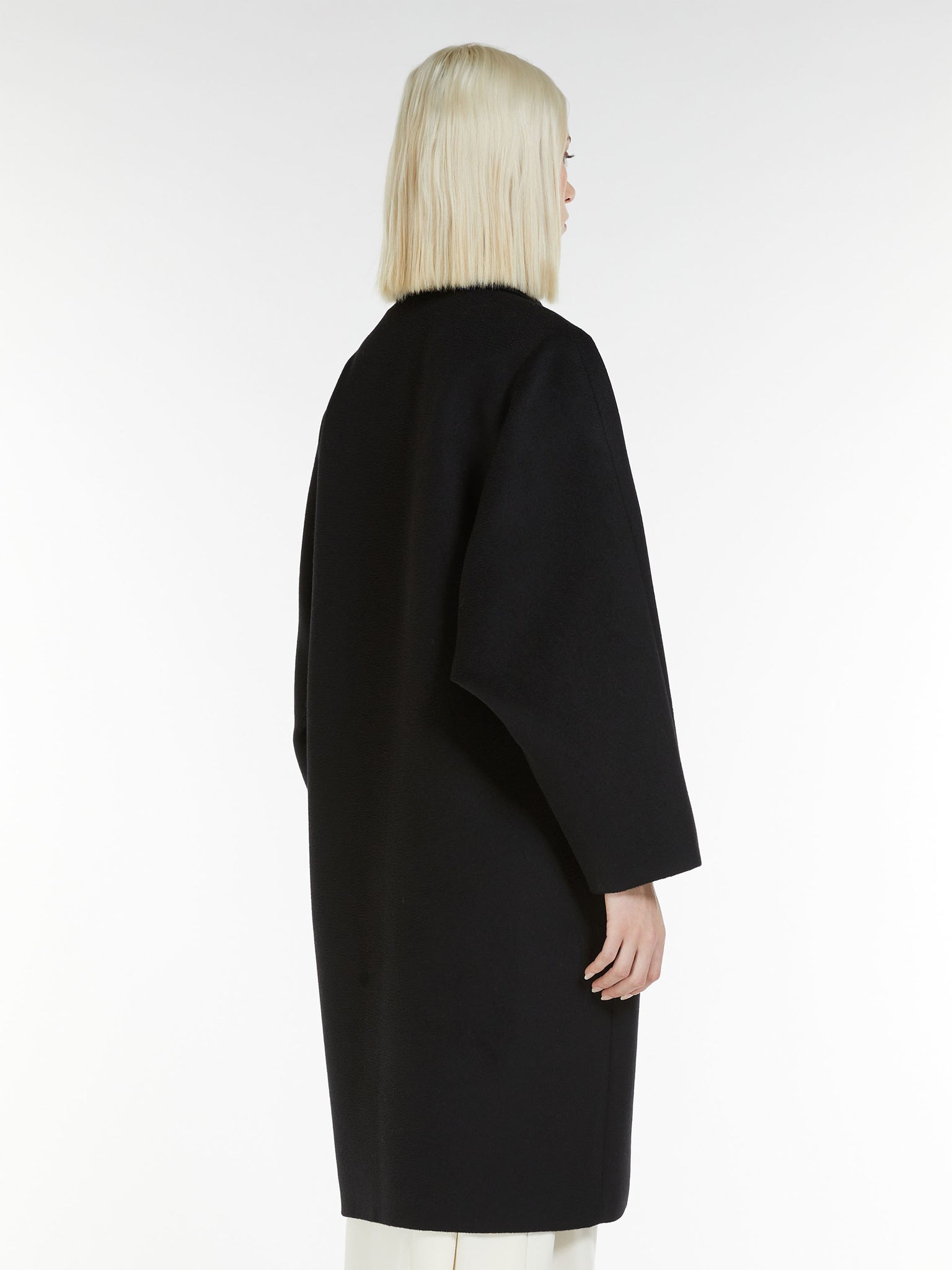 Cappotto Monopetto in Lana / Nero - Ideal Moda
