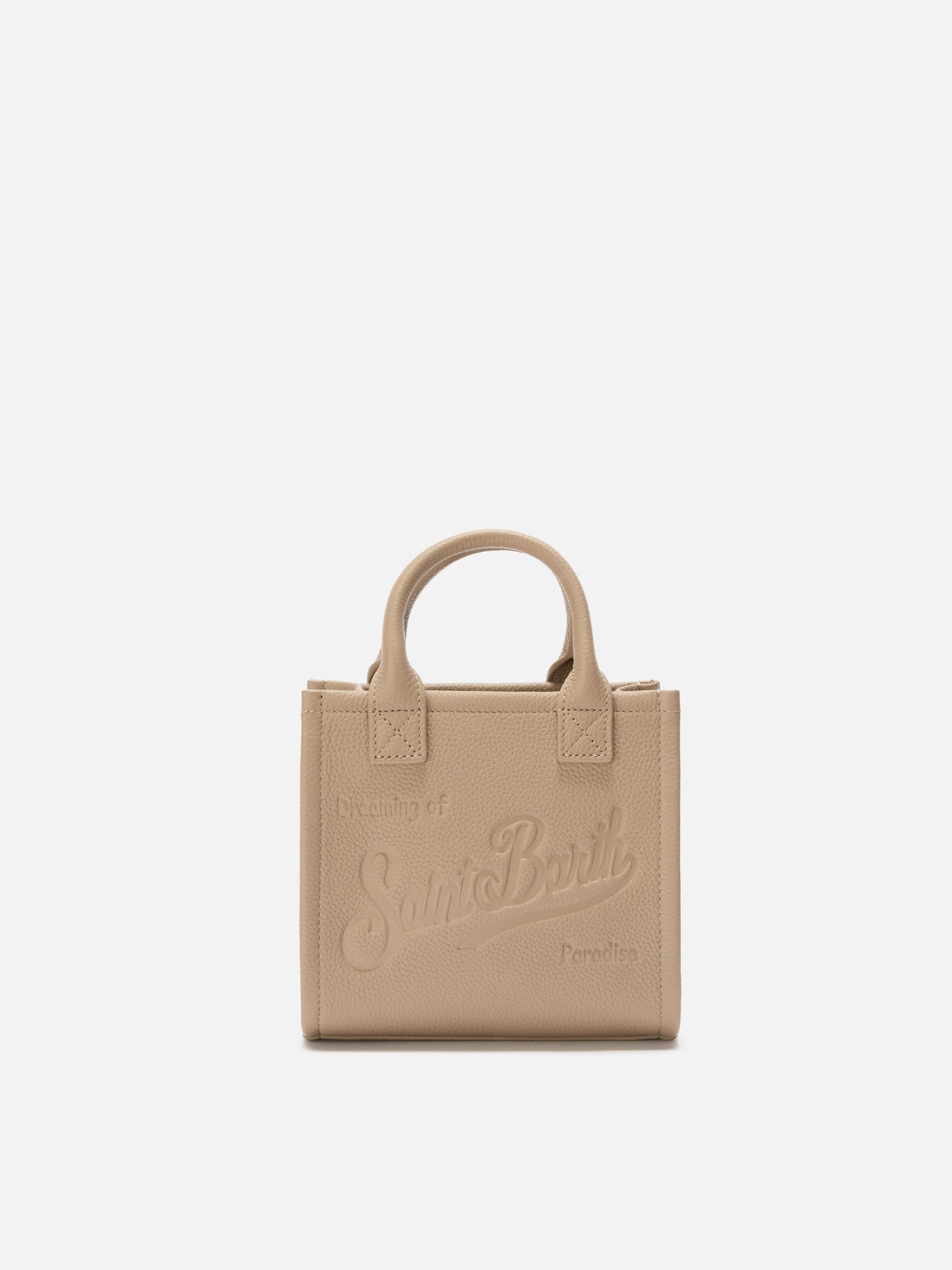 Borsa a Spalla Vanity Mini in Pelle / Beige