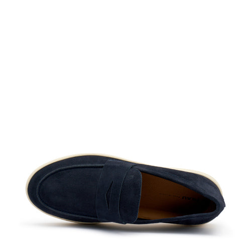 Slip-On in Suede / Blu - Ideal Moda