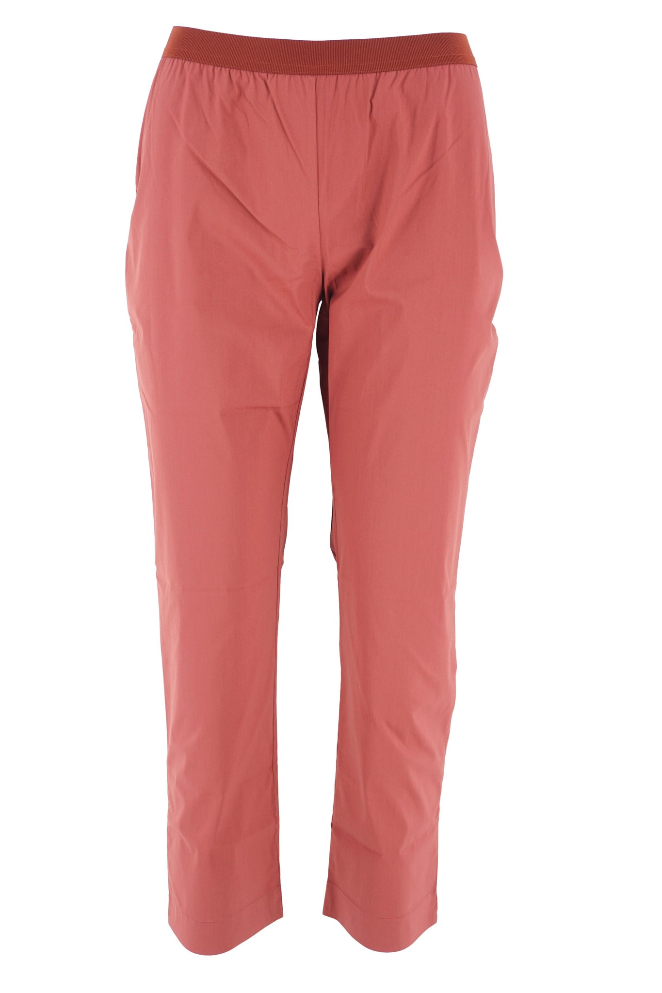 Pantalone Modello Leggings con Elastico in Vita / Marrone - Ideal Moda