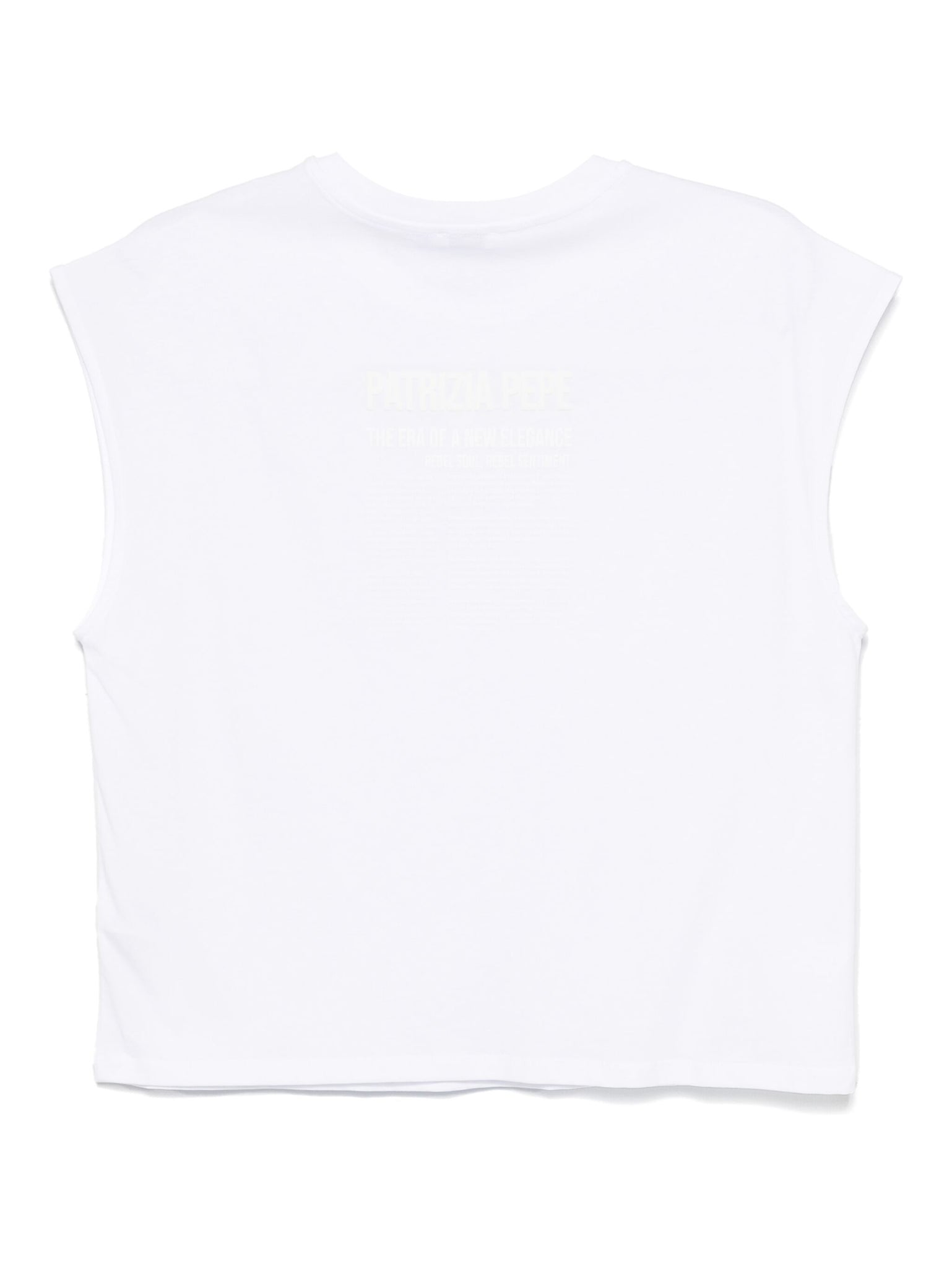 T-Shirt con Logo sul Retro / Bianco - Ideal Moda