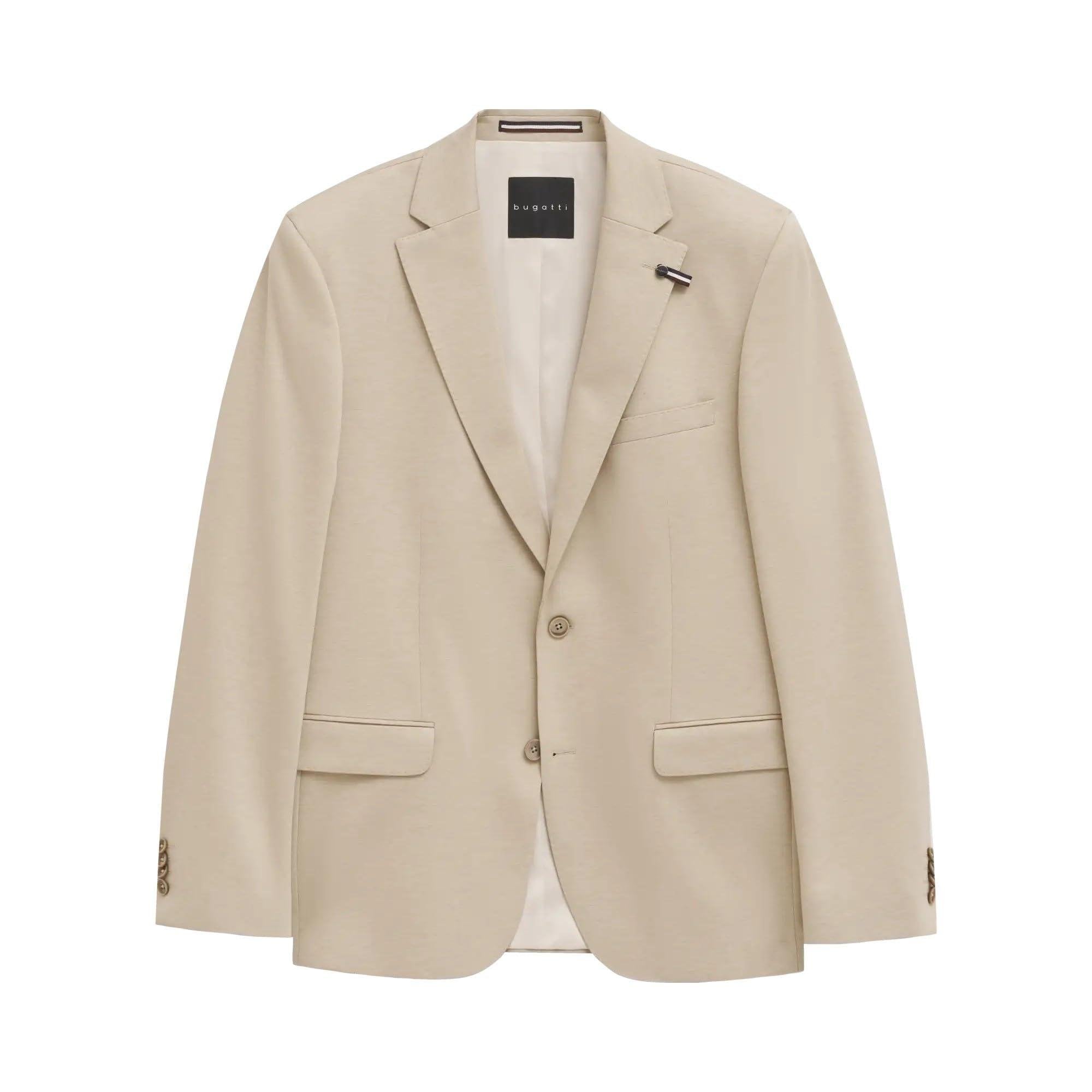 Giacca in Cotone con Rever Classico / Beige - Ideal Moda