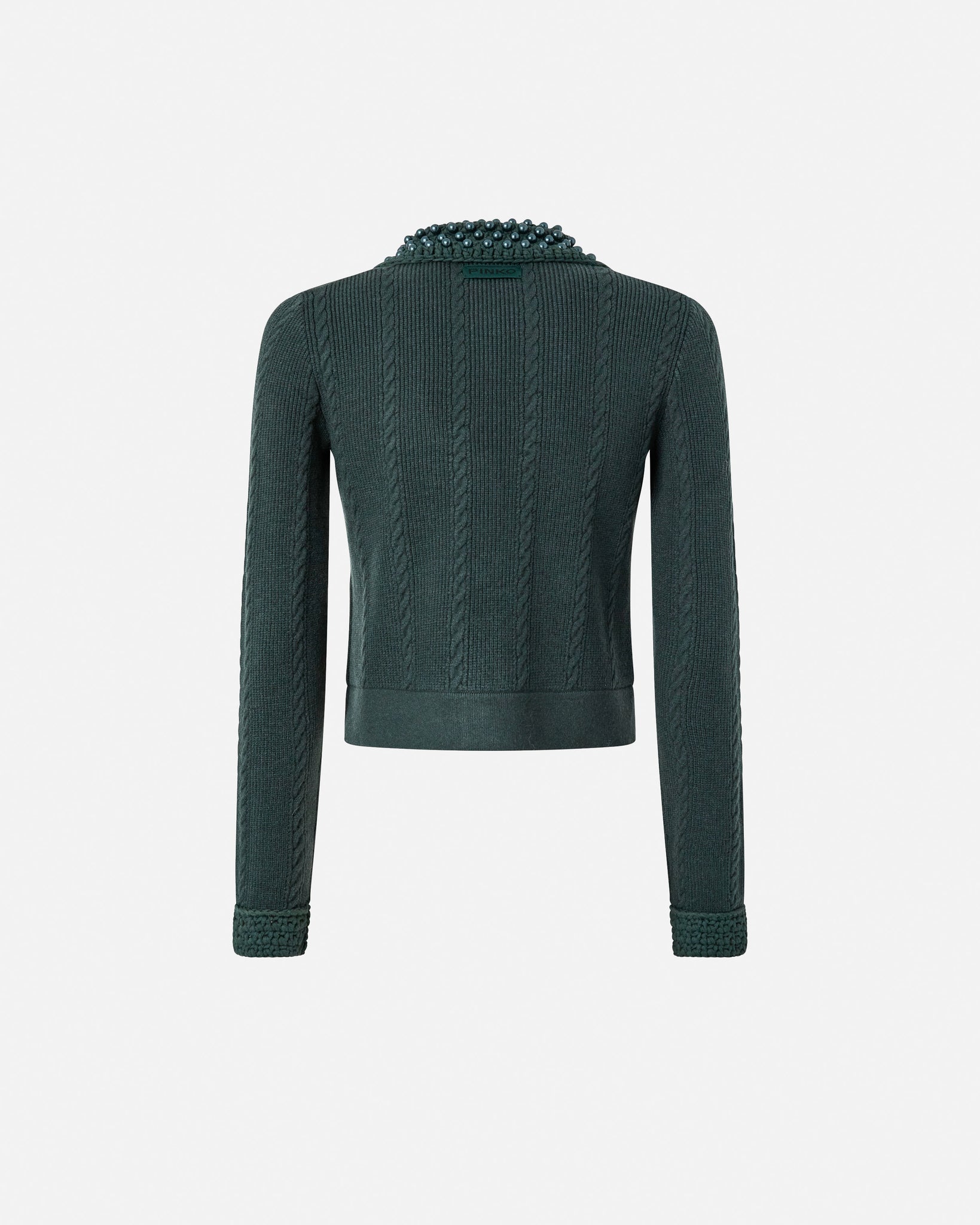 Giacca Corta in Maglia / Verde - Ideal Moda