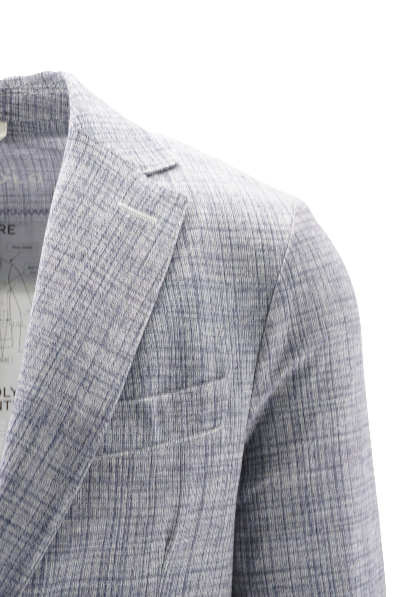 Giacca in Jersey Stampato / Blu - Ideal Moda