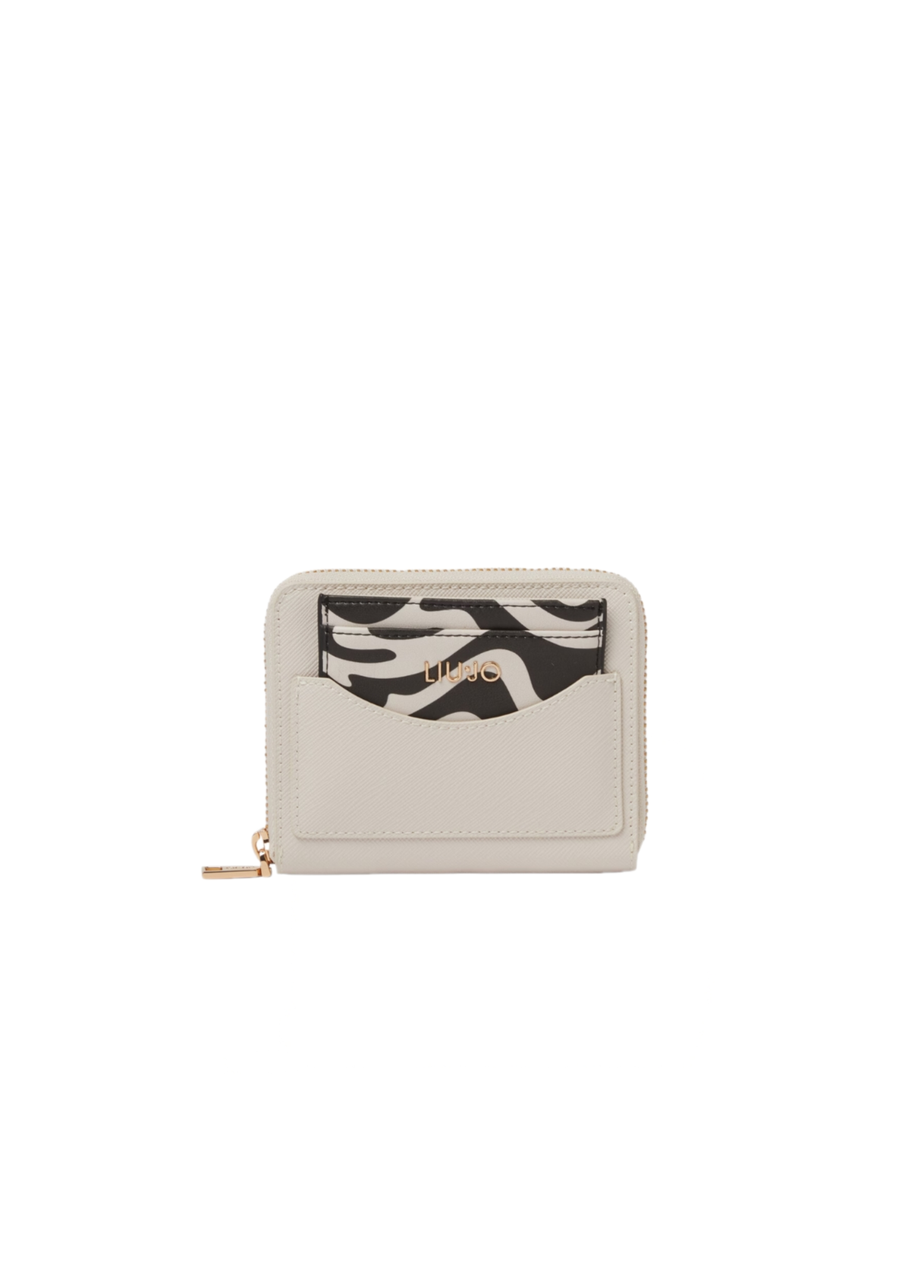 Portafoglio Bi-Fold con Logo / Bianco - Ideal Moda