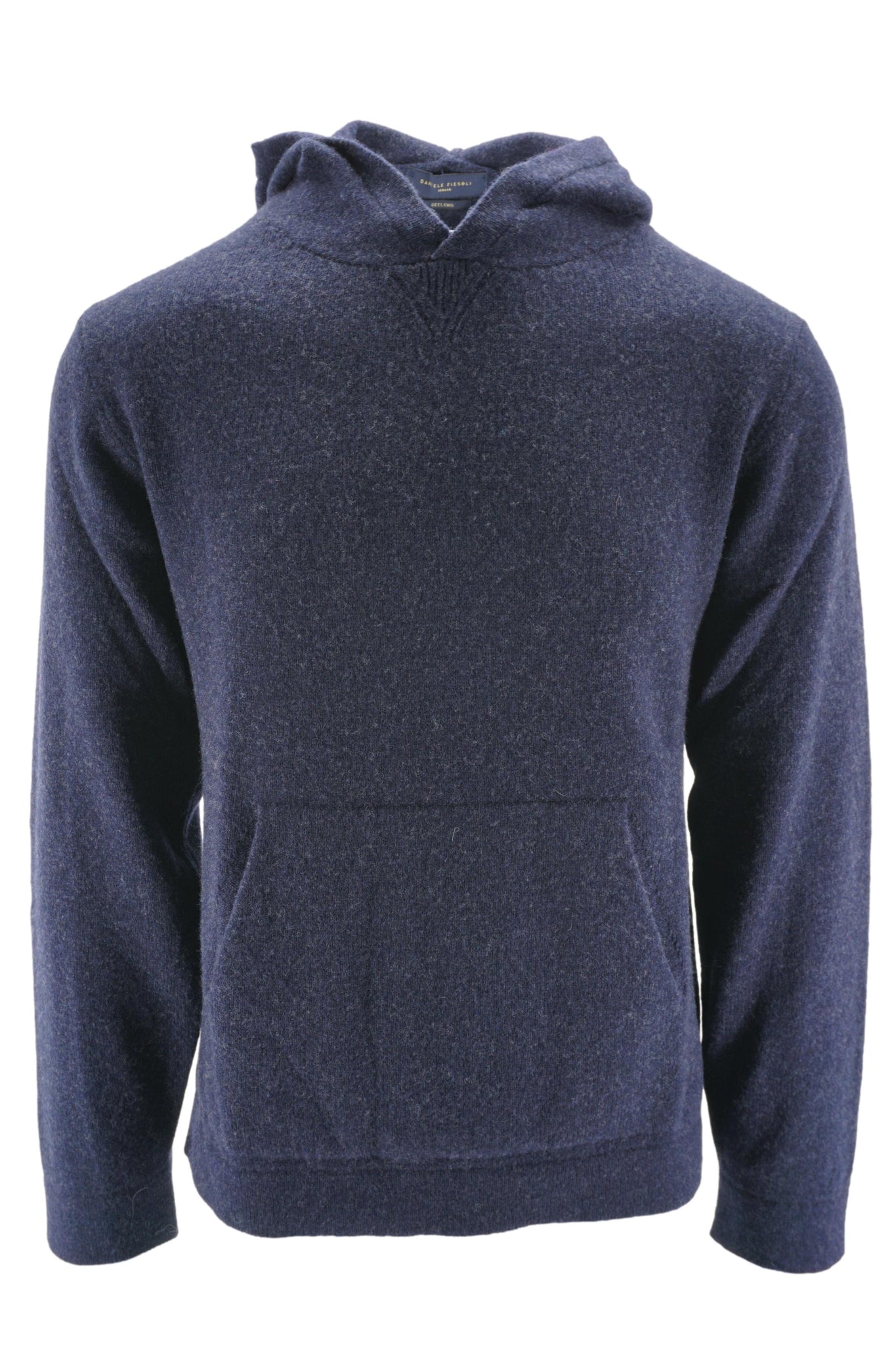 Maglia Taglio Felpa con Cappuccio / Blu - Ideal Moda