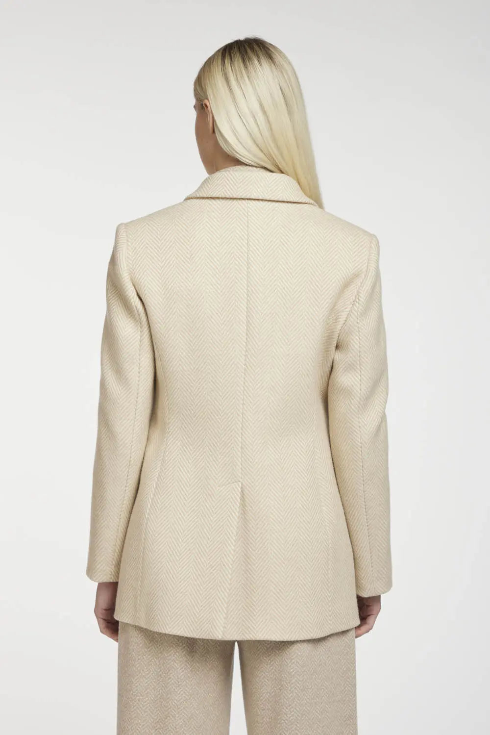 Giacca con Bottoni Gioiello / Beige