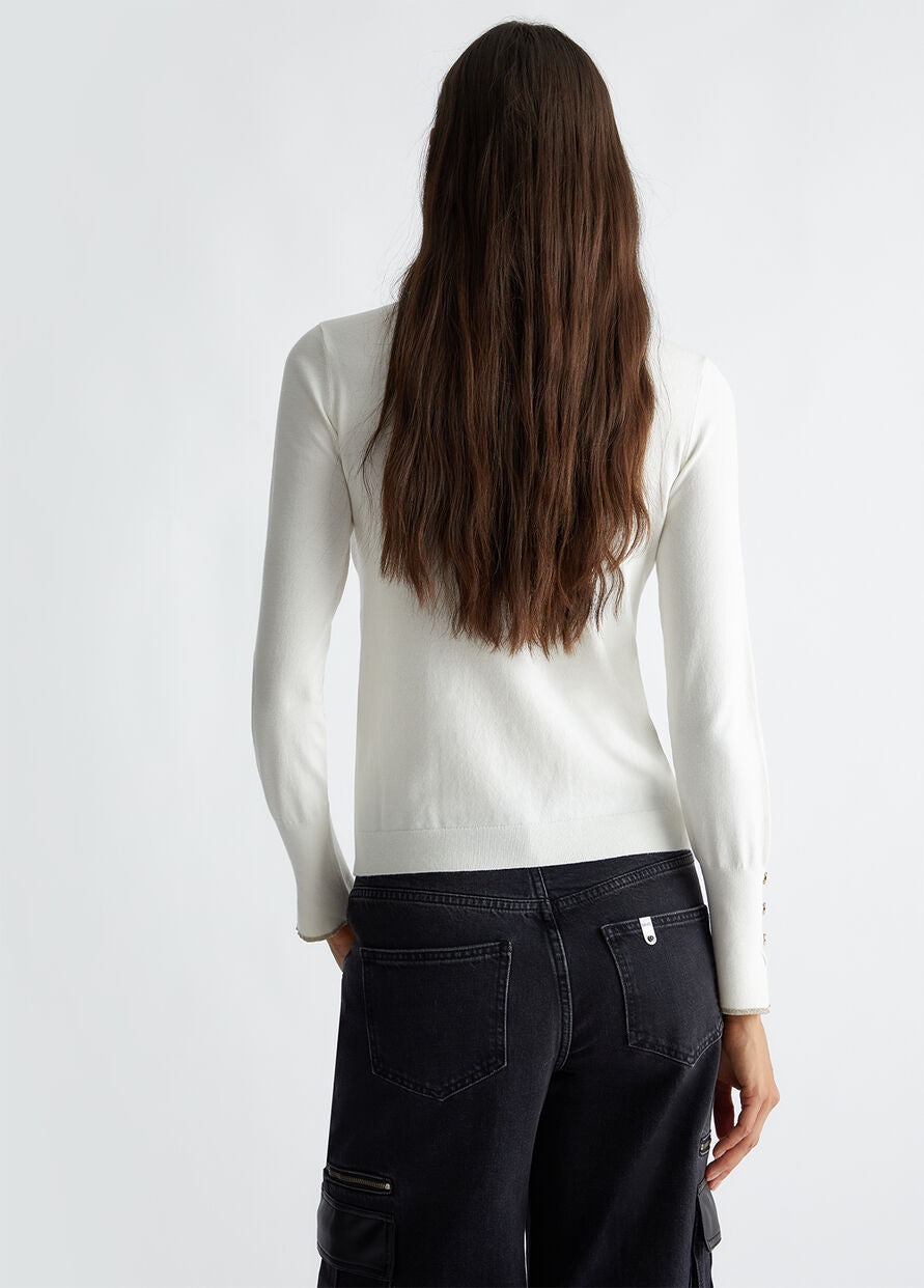 Dolcevita in Maglia / Bianco - Ideal Moda