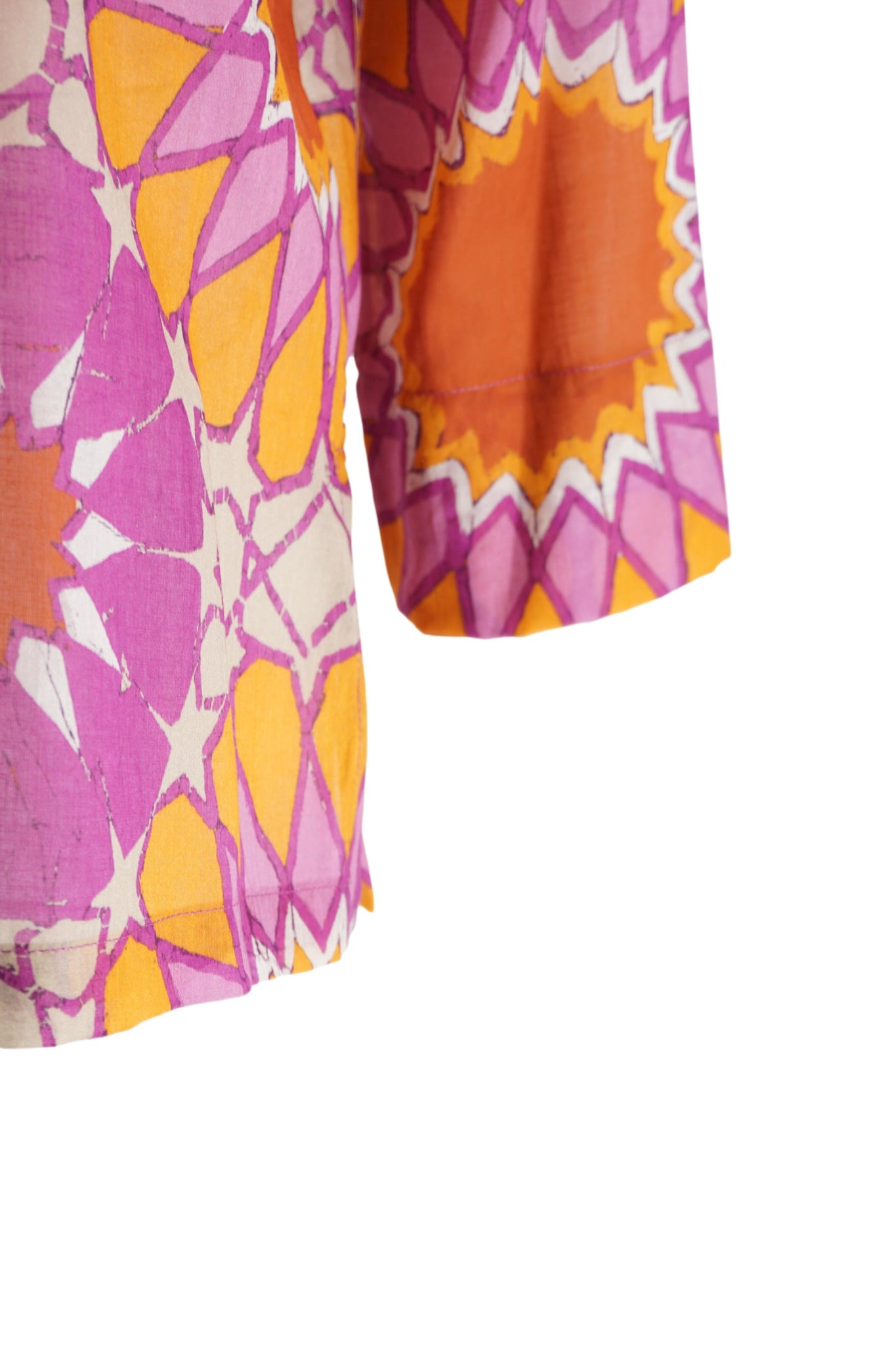 Camicia Coreana con Fantasia / Arancione - Ideal Moda