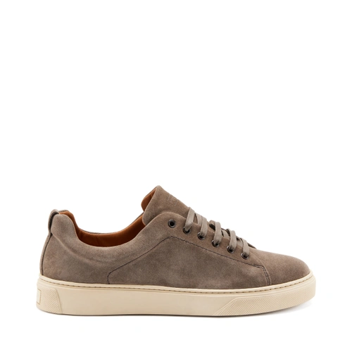 Sneaker in Pelle Scamosciata / Beige - Ideal Moda