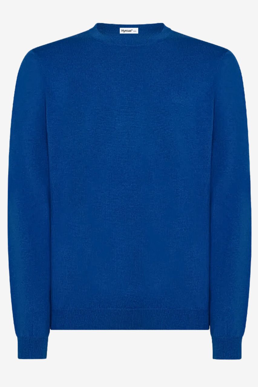 Maglia in Lana Merino Extrafine / Bluette - Ideal Moda