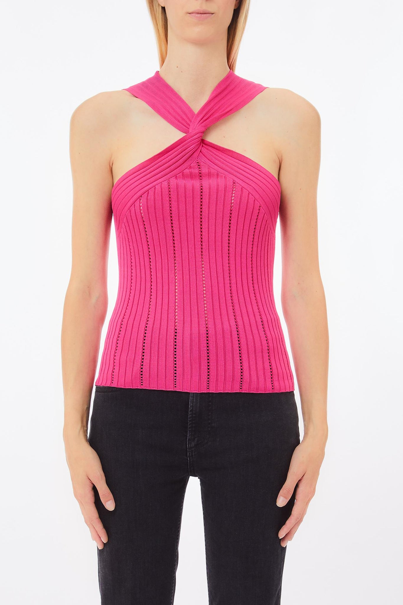 Top in Maglia / Fucsia - Ideal Moda