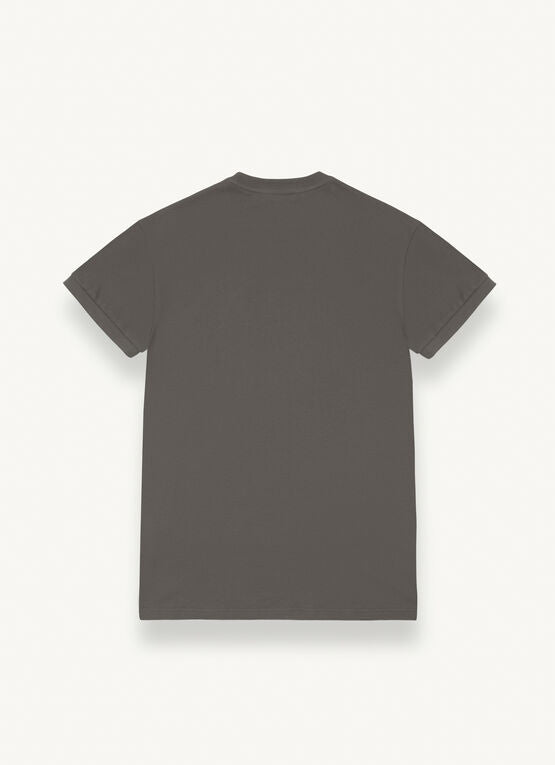 T-Shirt in Cotone Piquet / Grigio - Ideal Moda