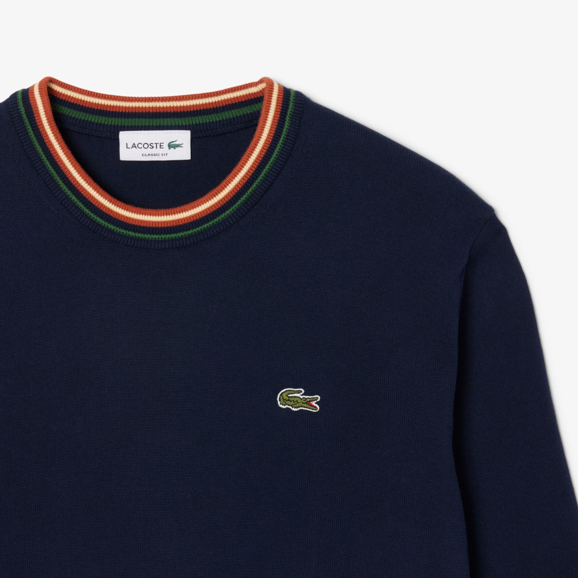 Maglione in Jersey di Cotone a Righe / Blu