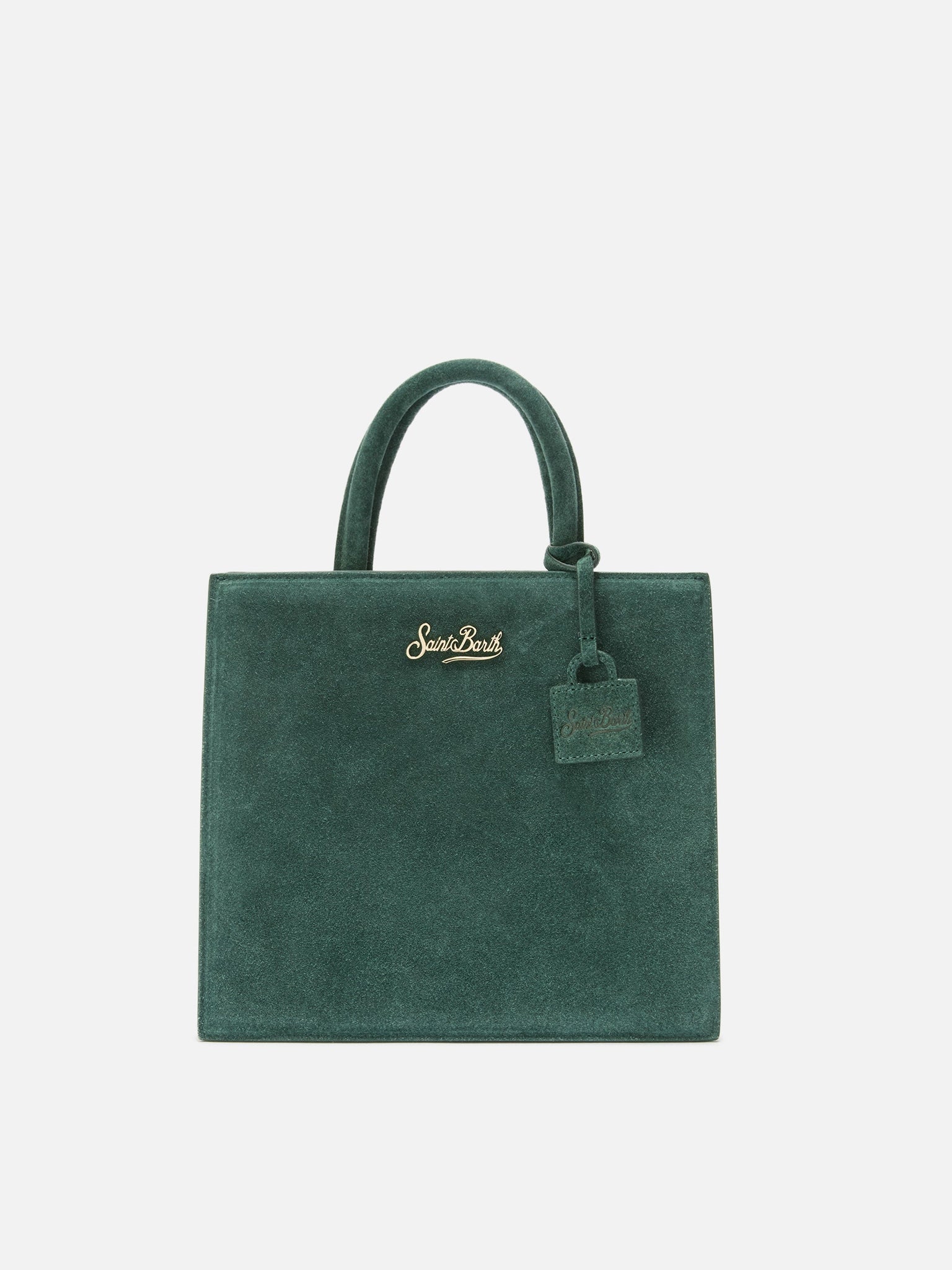 Borsa a Mano Midi in Pelle / Verde