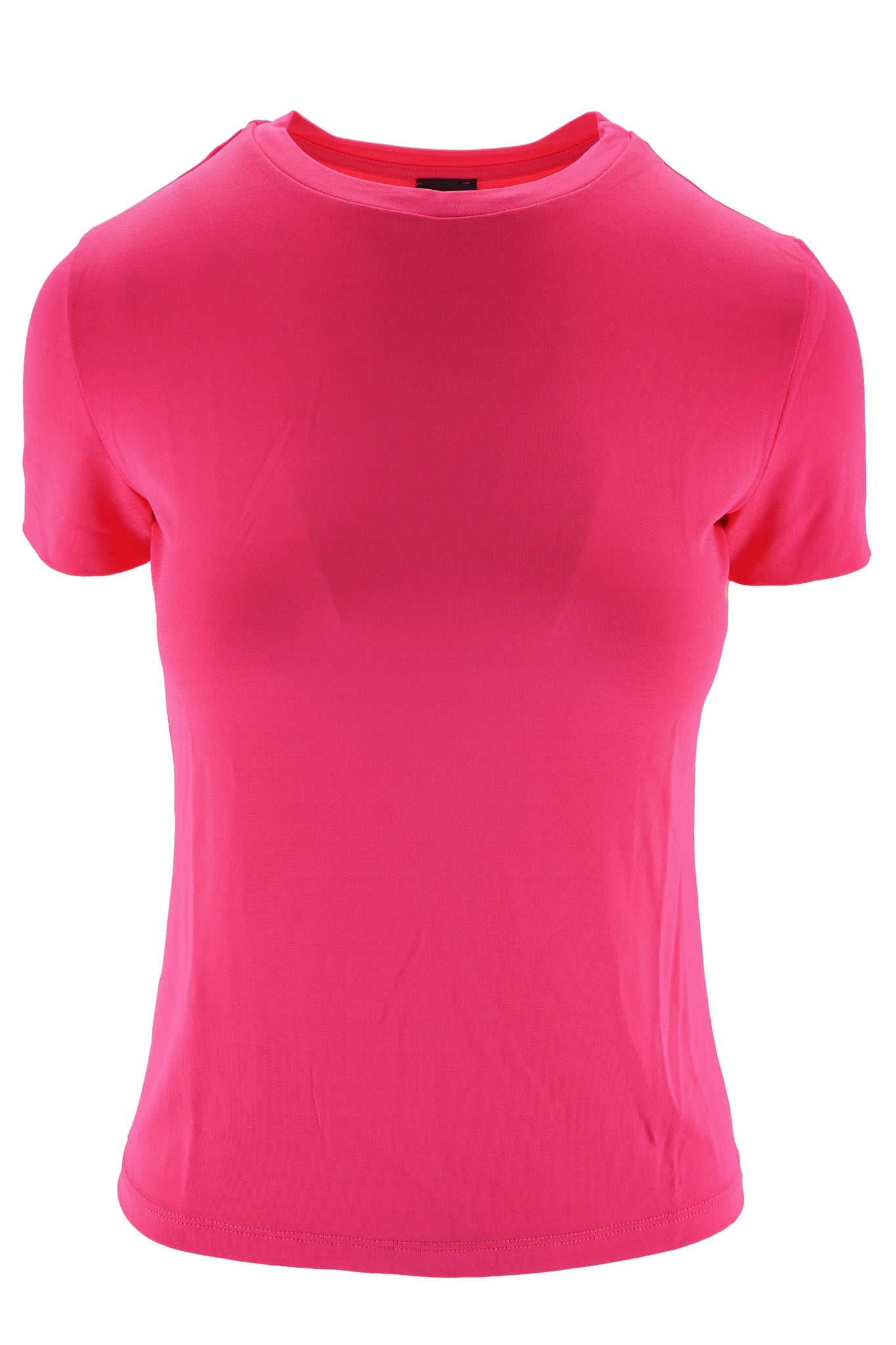 T-Shirt Slim Fit con Logo / Rosa - Ideal Moda