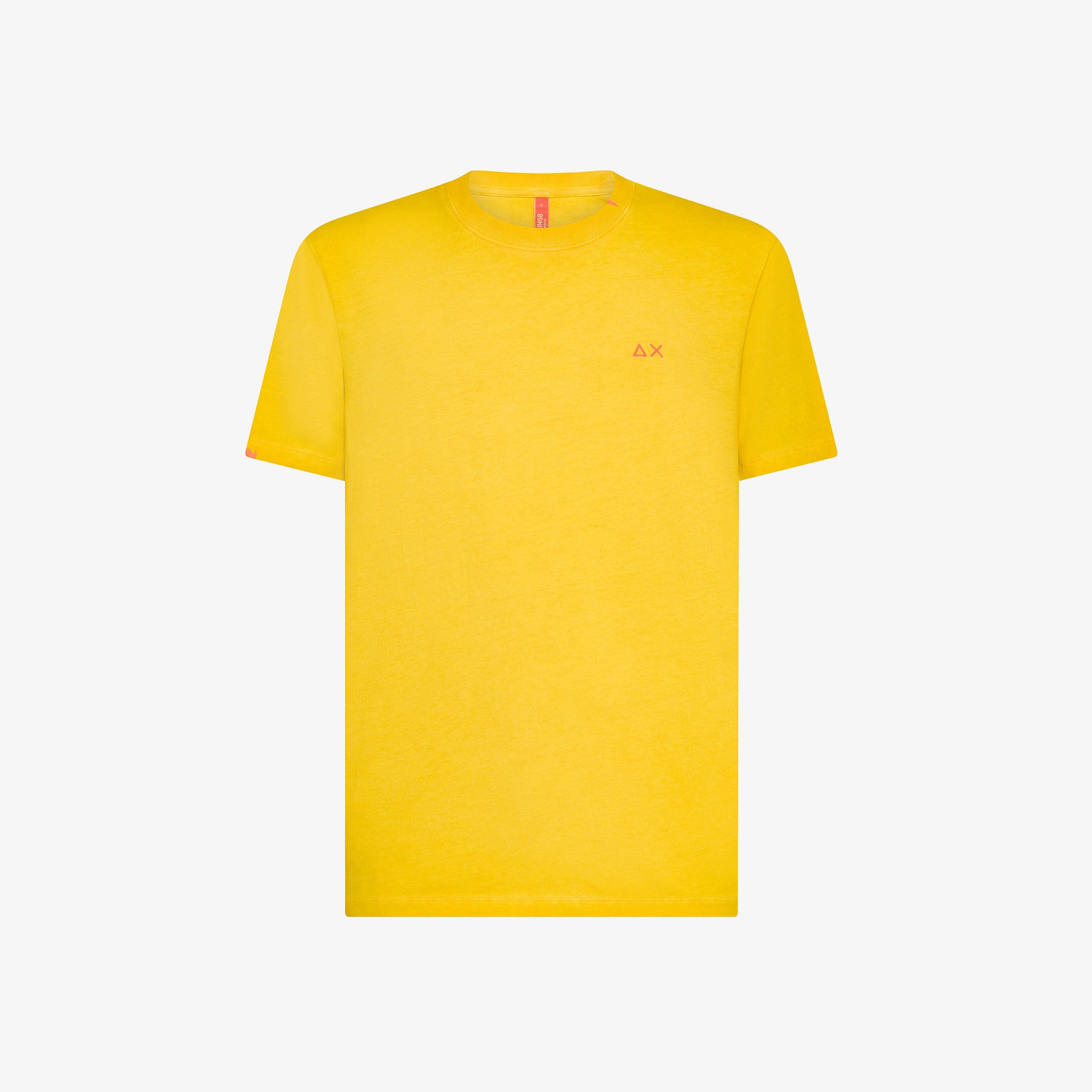 T-Shirt con Logo a Contrasto / Giallo - Ideal Moda
