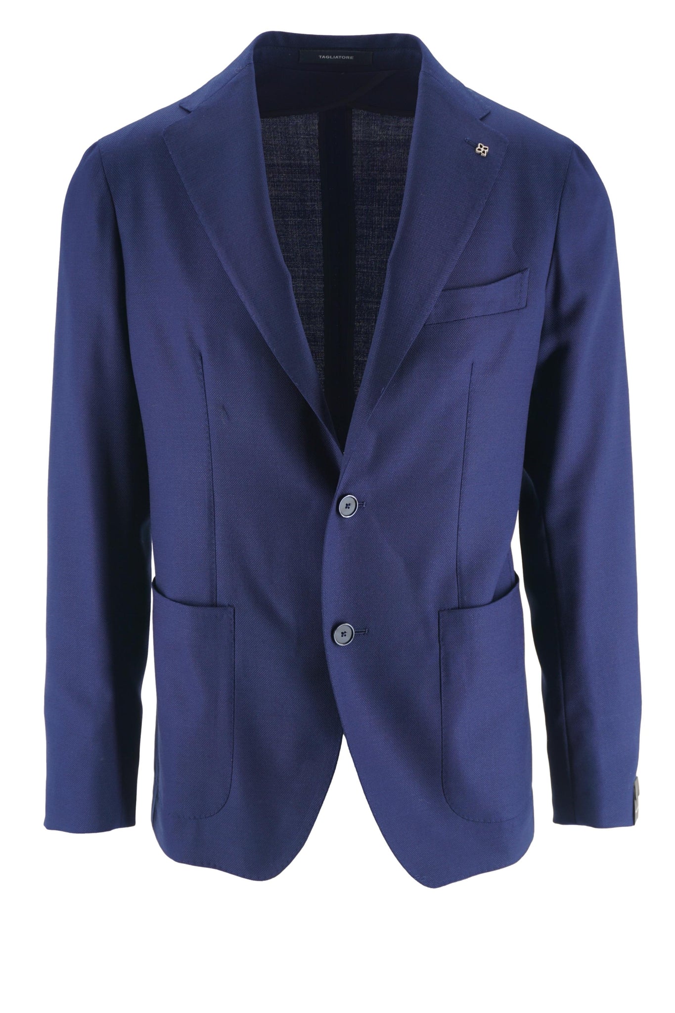 Giacca Blazer Monopetto in Lana / Bluette - Ideal Moda