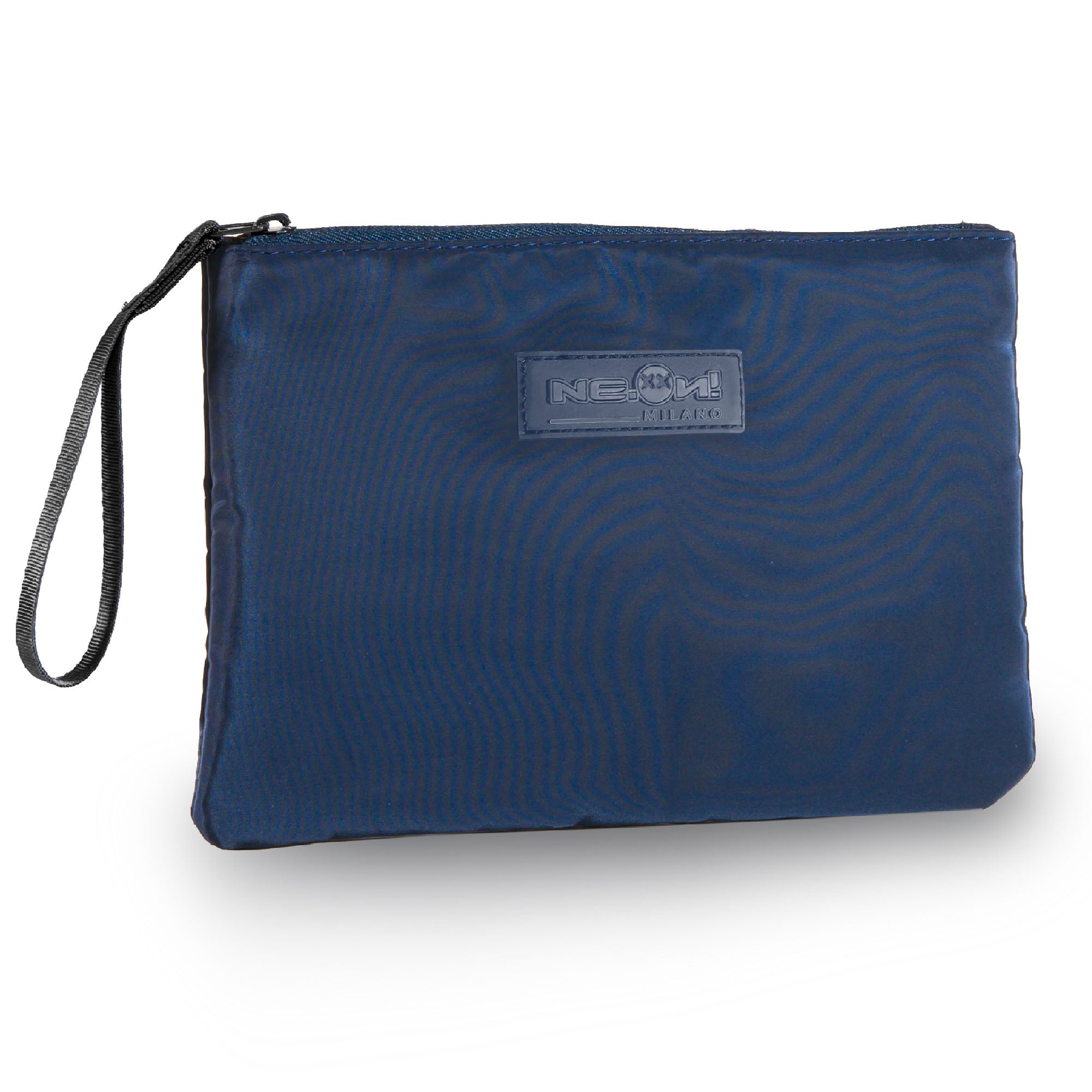 Busta Piatta con Logo / Blu - Ideal Moda
