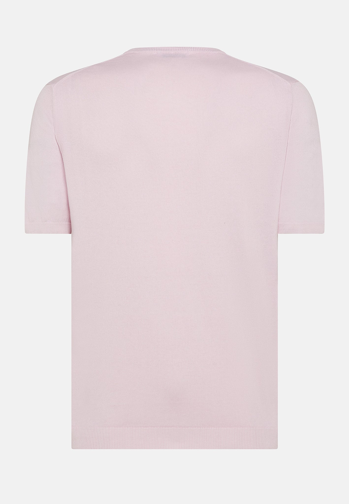 T-Shirt in Filo di Cotone Finezza 14 / Rosa - Ideal Moda