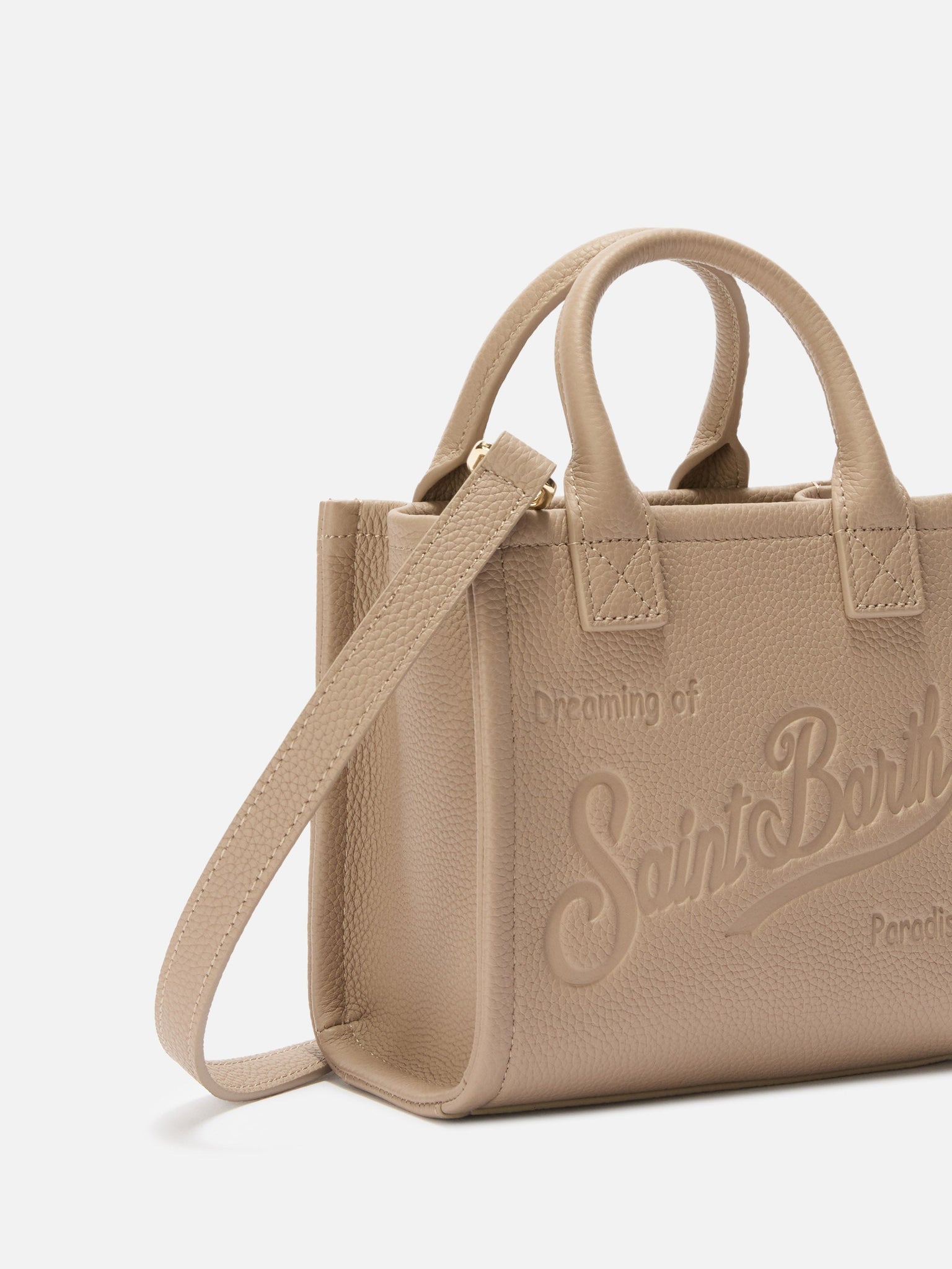Borsa a Spalla Vanity Mini in Pelle / Beige