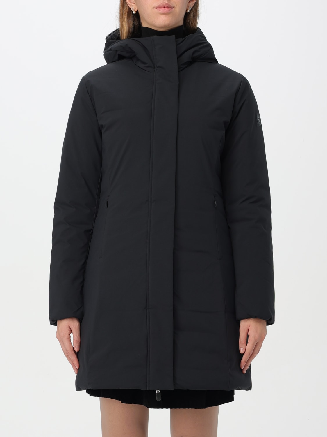 Giubbino Lungo in Softshell / Nero - Ideal Moda