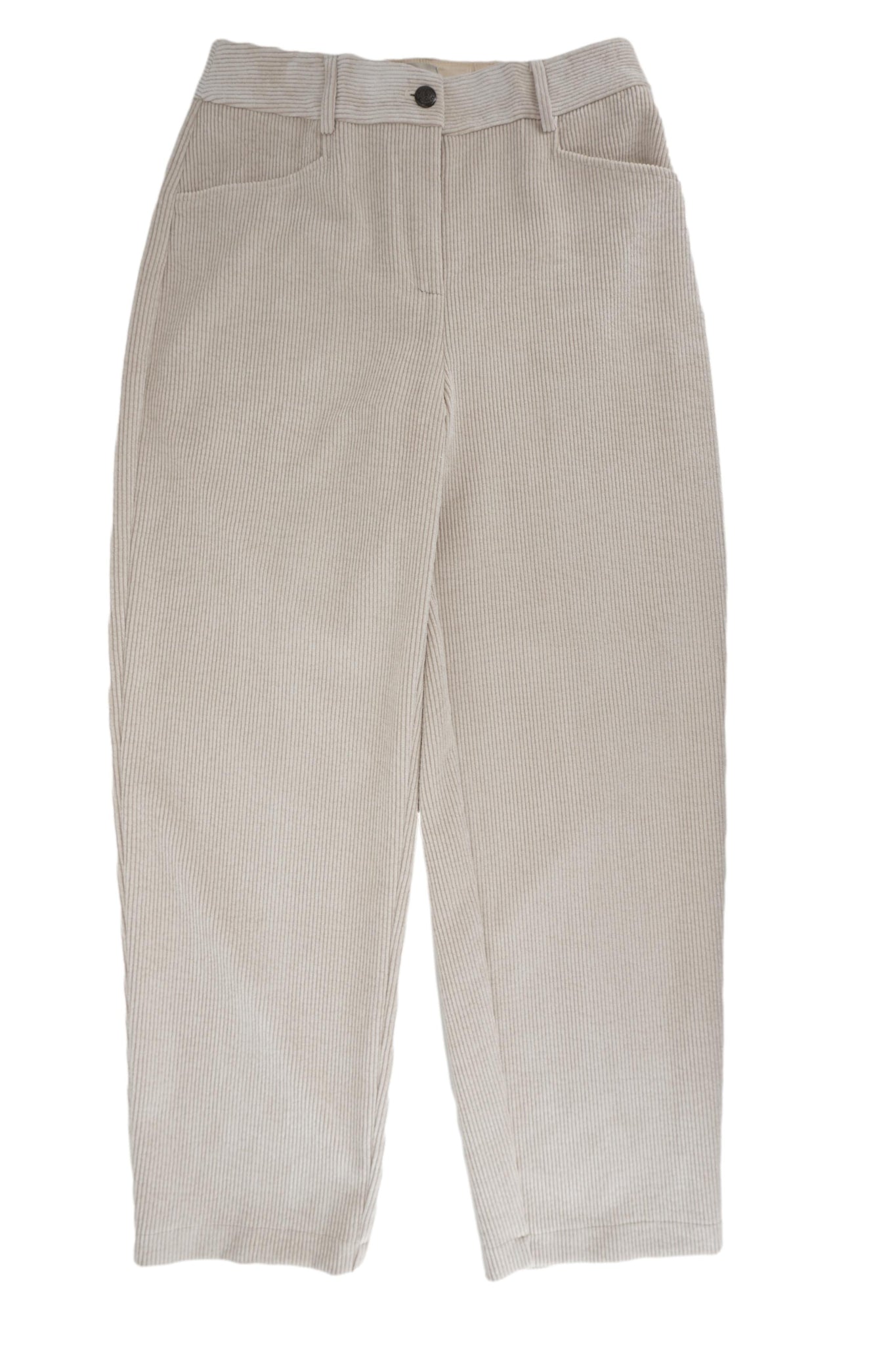 Pantalone in Velluto a Coste / Beige - Ideal Moda