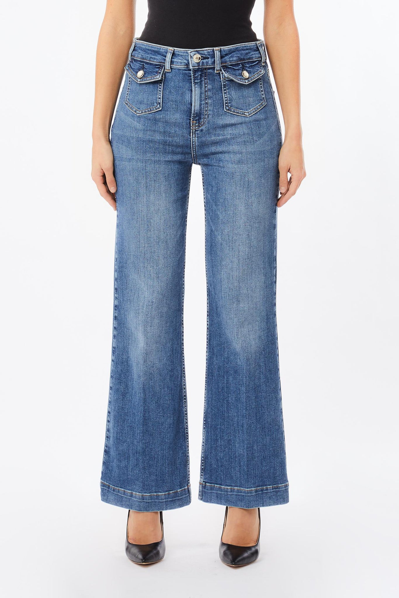 Jeans Bootcut in Cotone / Jeans