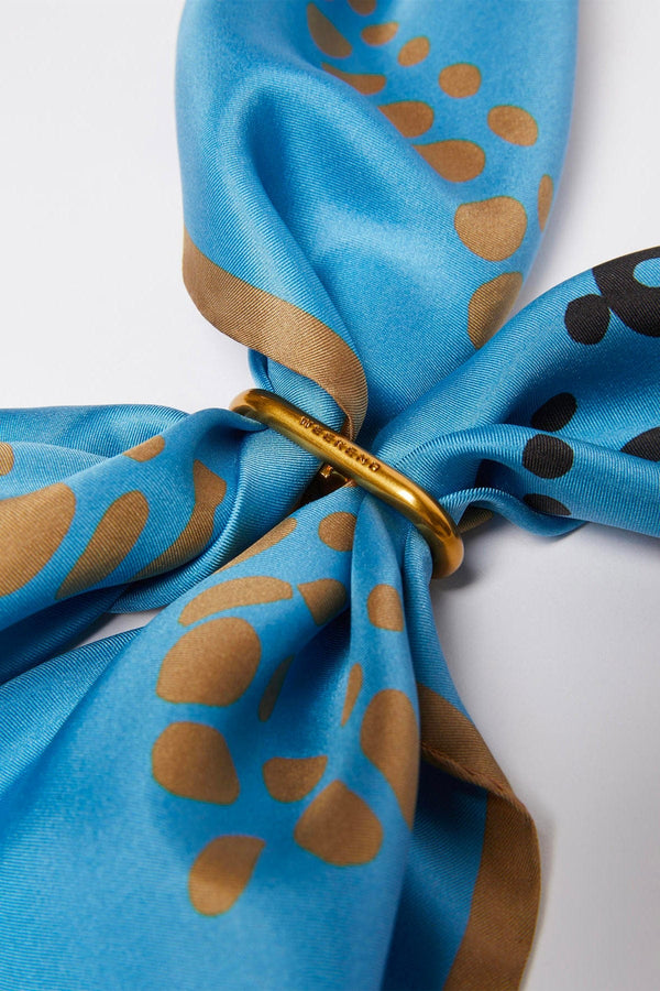 Stola in Seta Stampata / Bianco - Ideal Moda