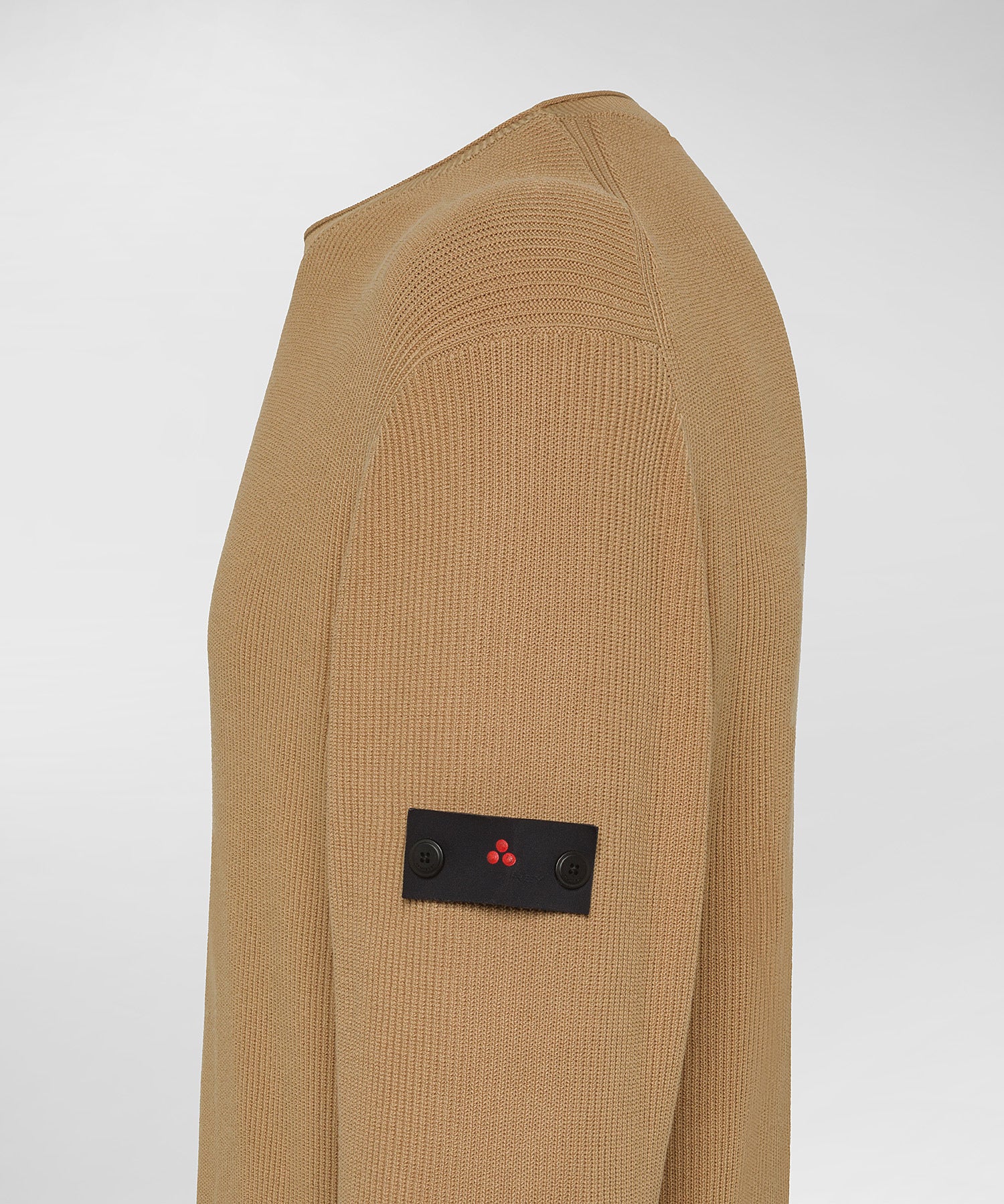 Maglia in Cotone a Costa Inglese / Beige