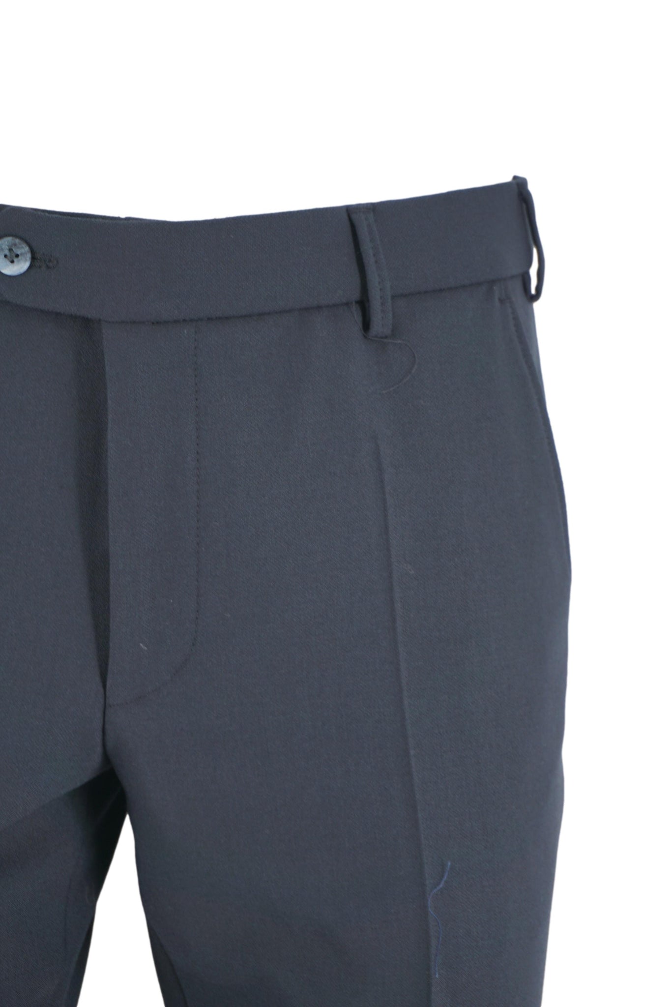 Pantalone Chino in Misto Lana Modello Bonn / Blu - Ideal Moda