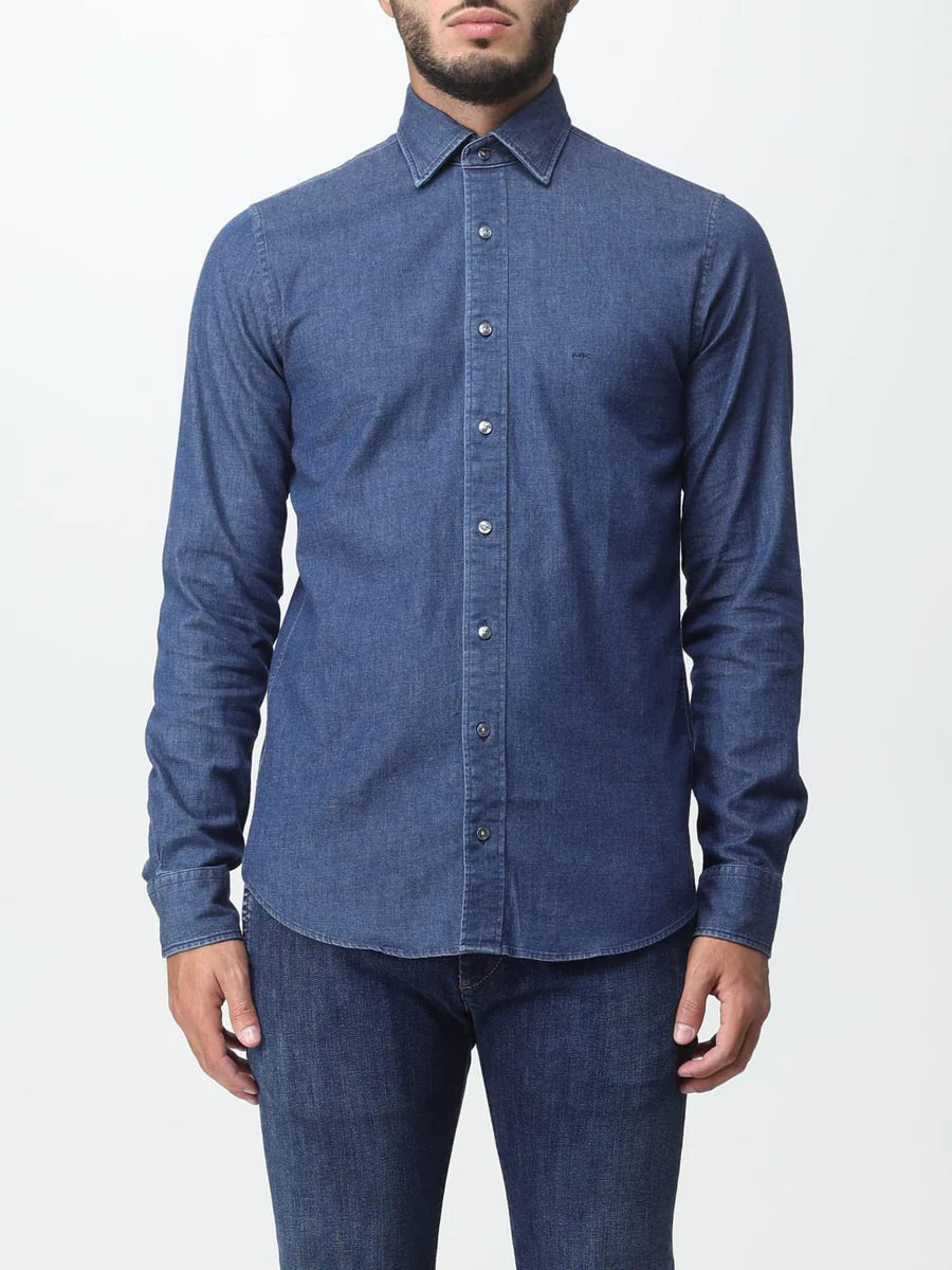 Chemise Jean Pour Homme - Coupe Slim Fit - Occasion En Très Bon état