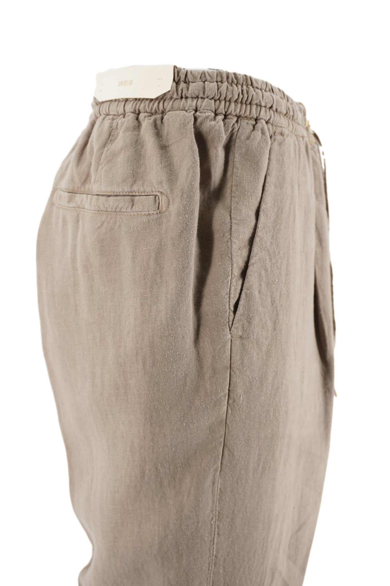 Pantalone Modello Wimbledon in Lino / Beige - Ideal Moda