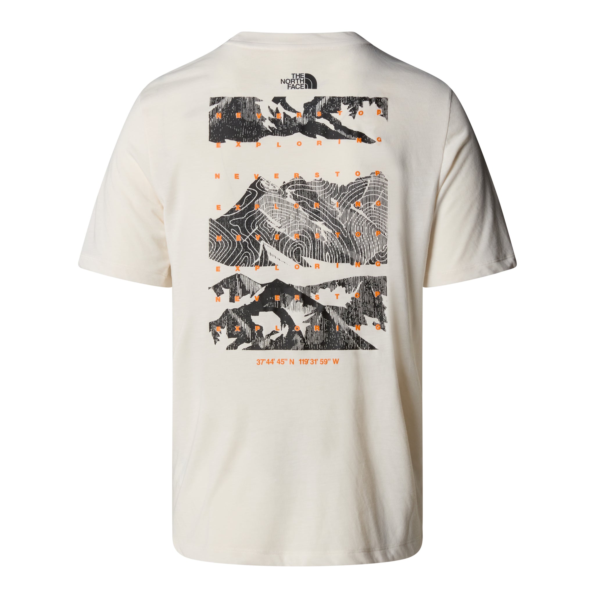T-Shirt Foundation Mountain con Logo / Bianco - Ideal Moda