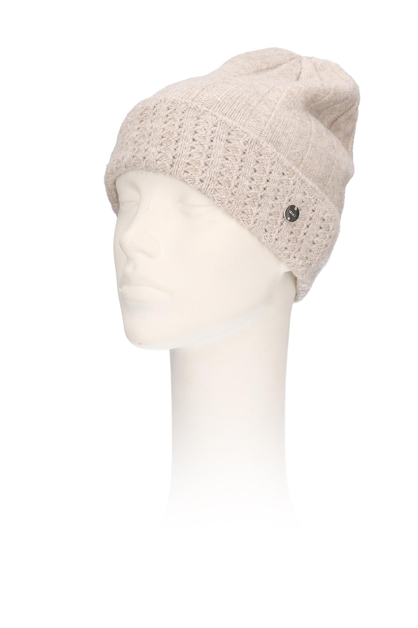 Set Scaldacollo e Cappello in Maglia / Beige - Ideal Moda