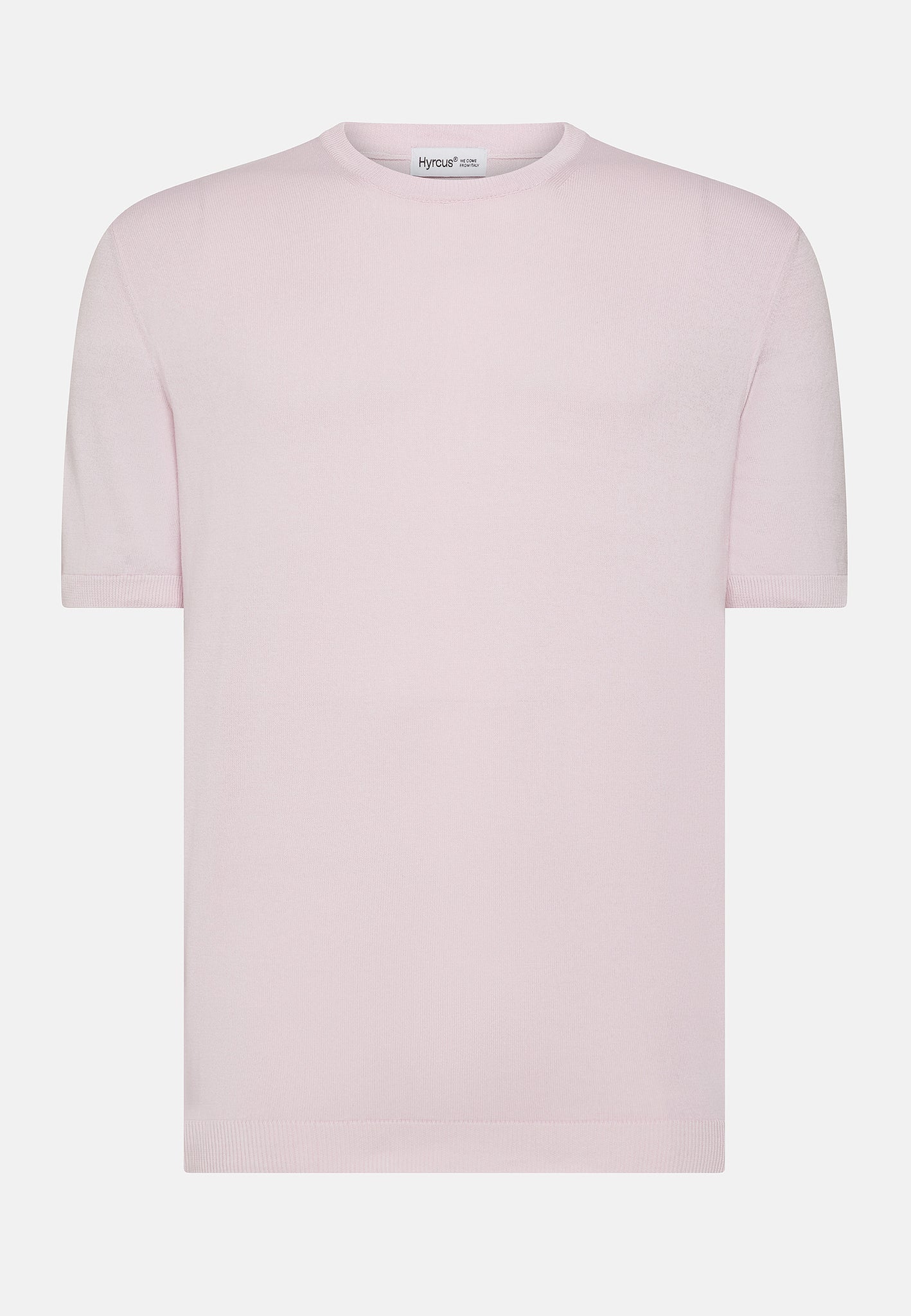T-Shirt in Filo di Cotone Finezza 14 / Rosa - Ideal Moda