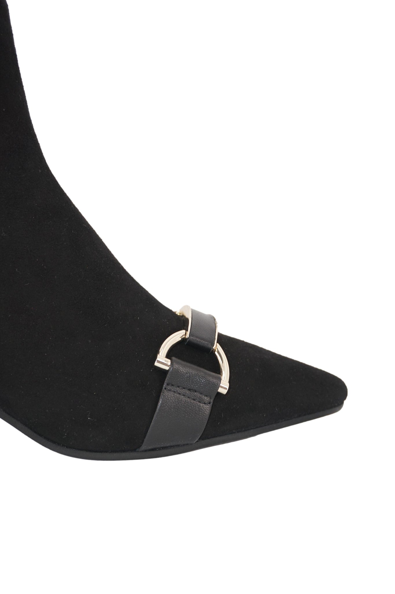 Stivaletto in Pelle Scamosciata / Nero - Ideal Moda