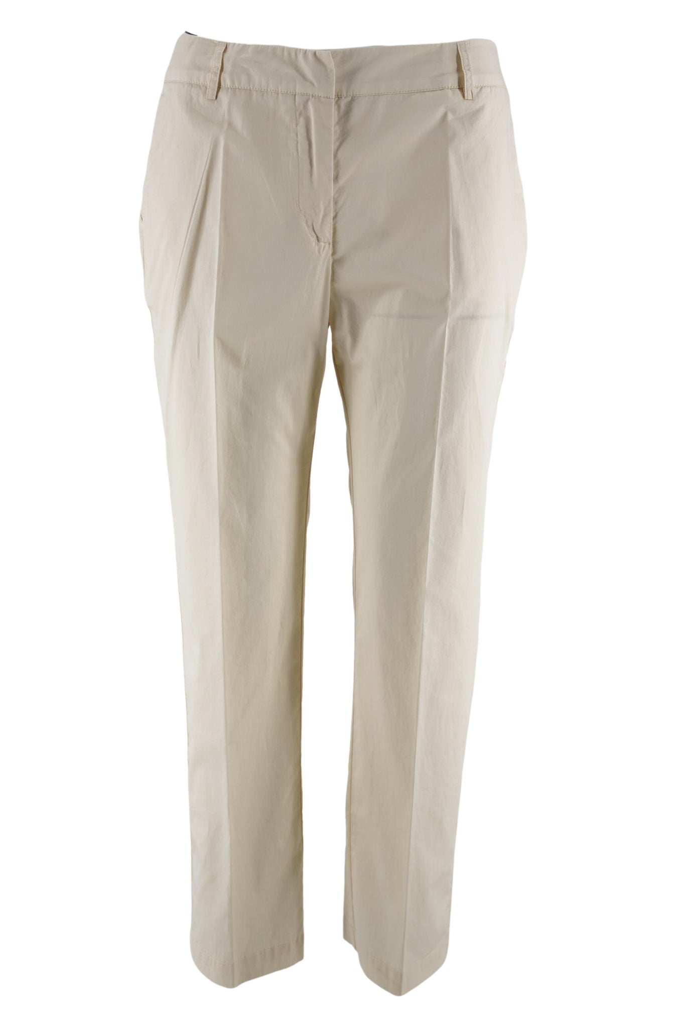 Pantalone Regular Fit in Cotone / Beige - Ideal Moda