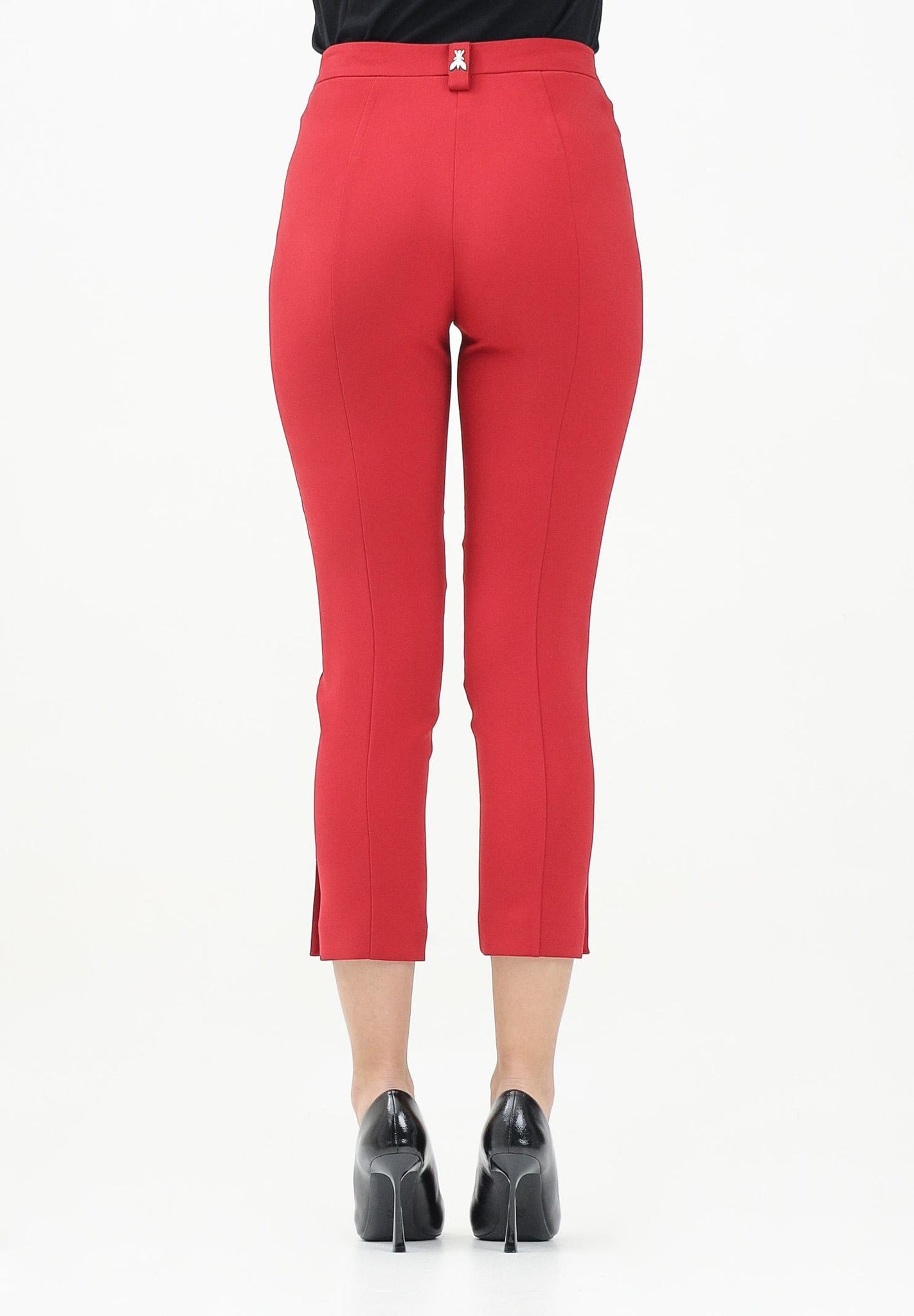 Pantalone Sigaretta in Crepe / Bordeaux - Ideal Moda