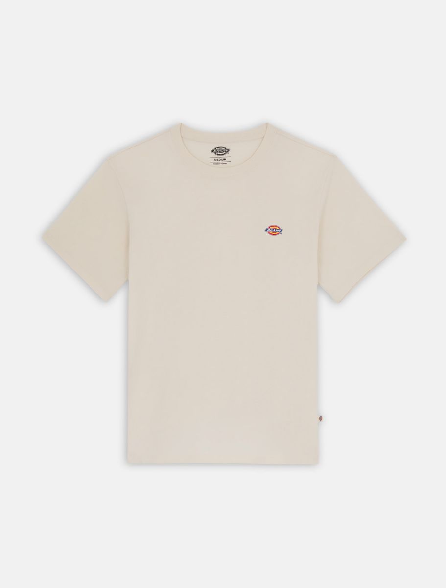 T-Shirt in Jersey con Logo / Beige - Ideal Moda
