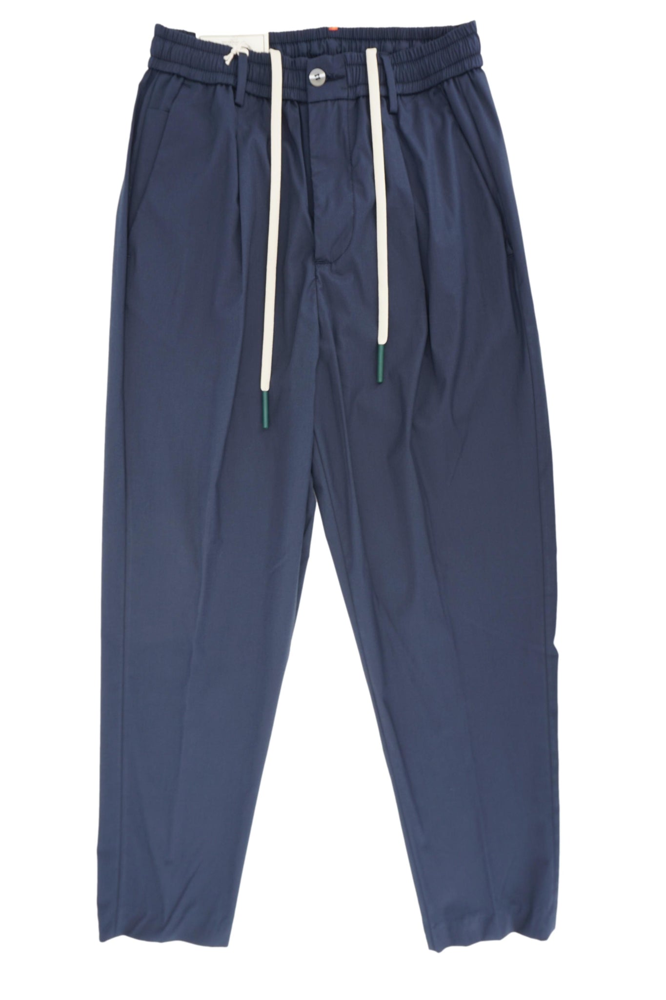 Pantalone Relax in Popeline di Cotone / Blu - Ideal Moda