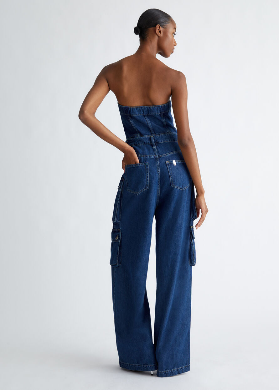 Tuta in Denim / Jeans - Ideal Moda