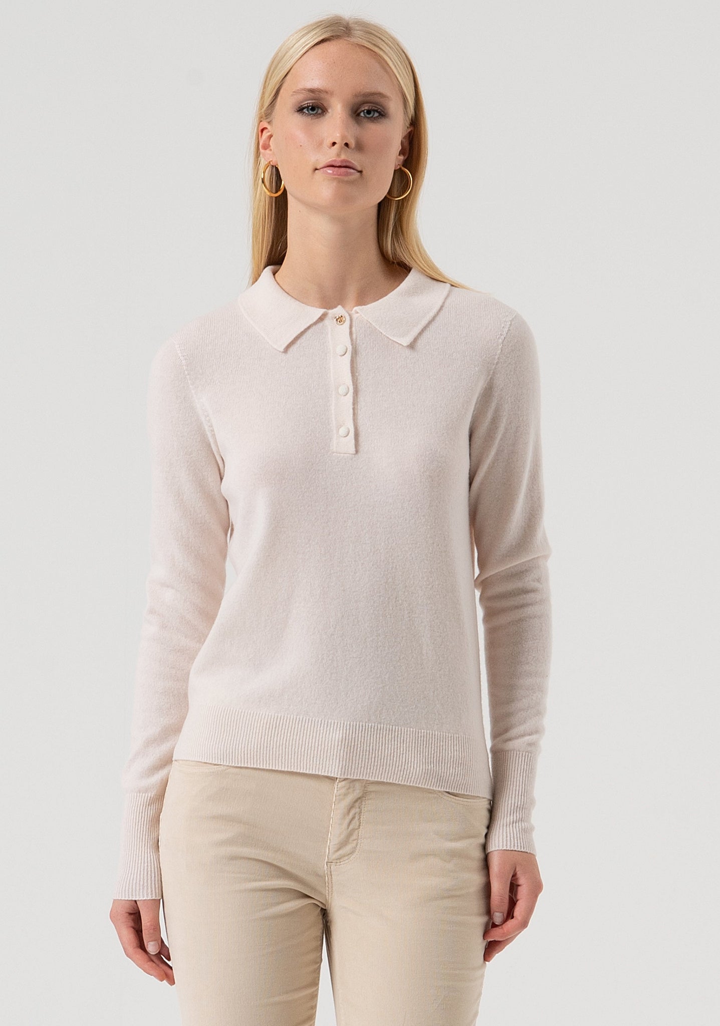 Polo Regular in Lana / Avorio